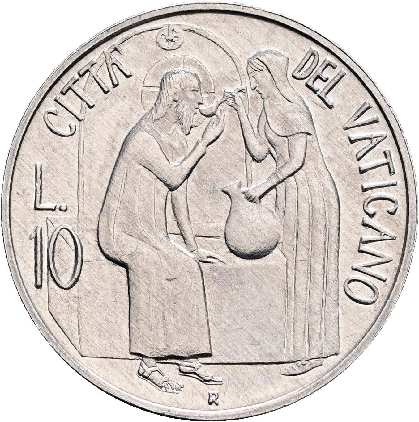 10 Lire Papst Johannes Paul II. 1978-2005 3/1981 – Rückseite