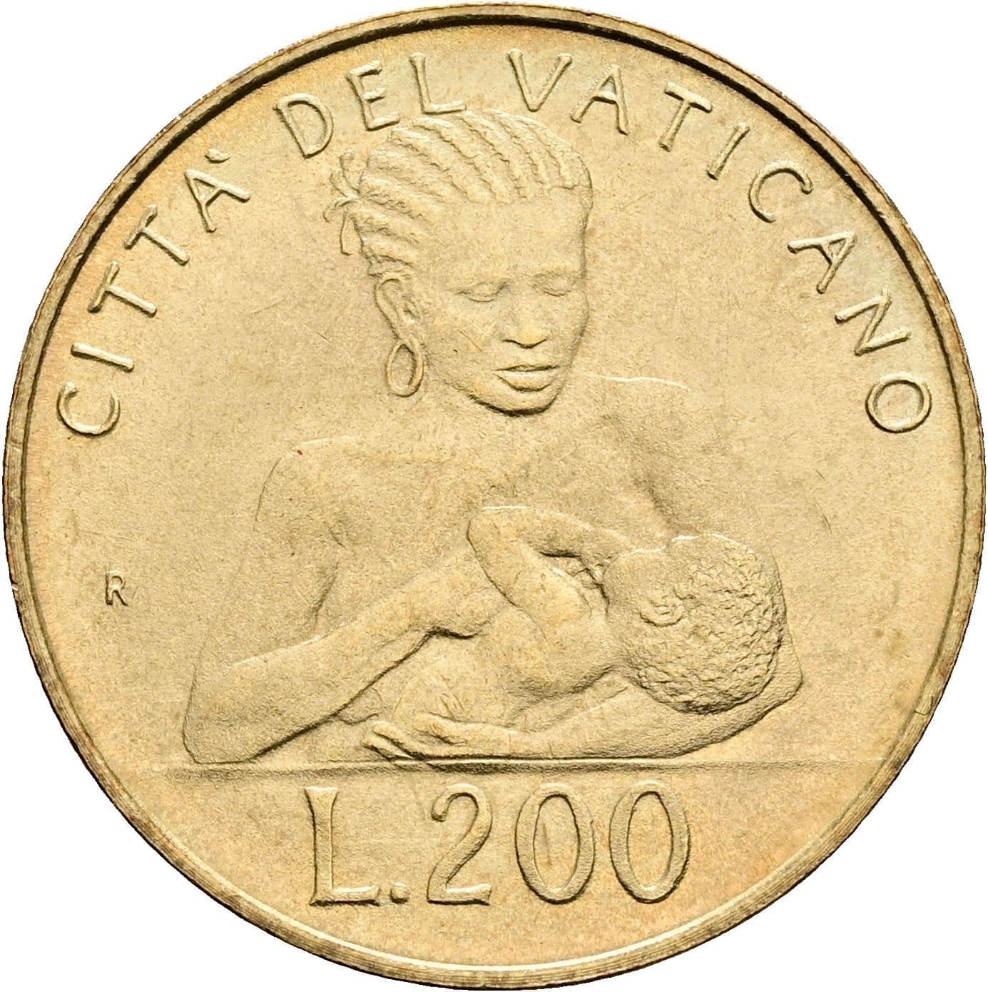 200 Lire Papst Johannes Paul II. 1978-2005 1992 – Rückseite