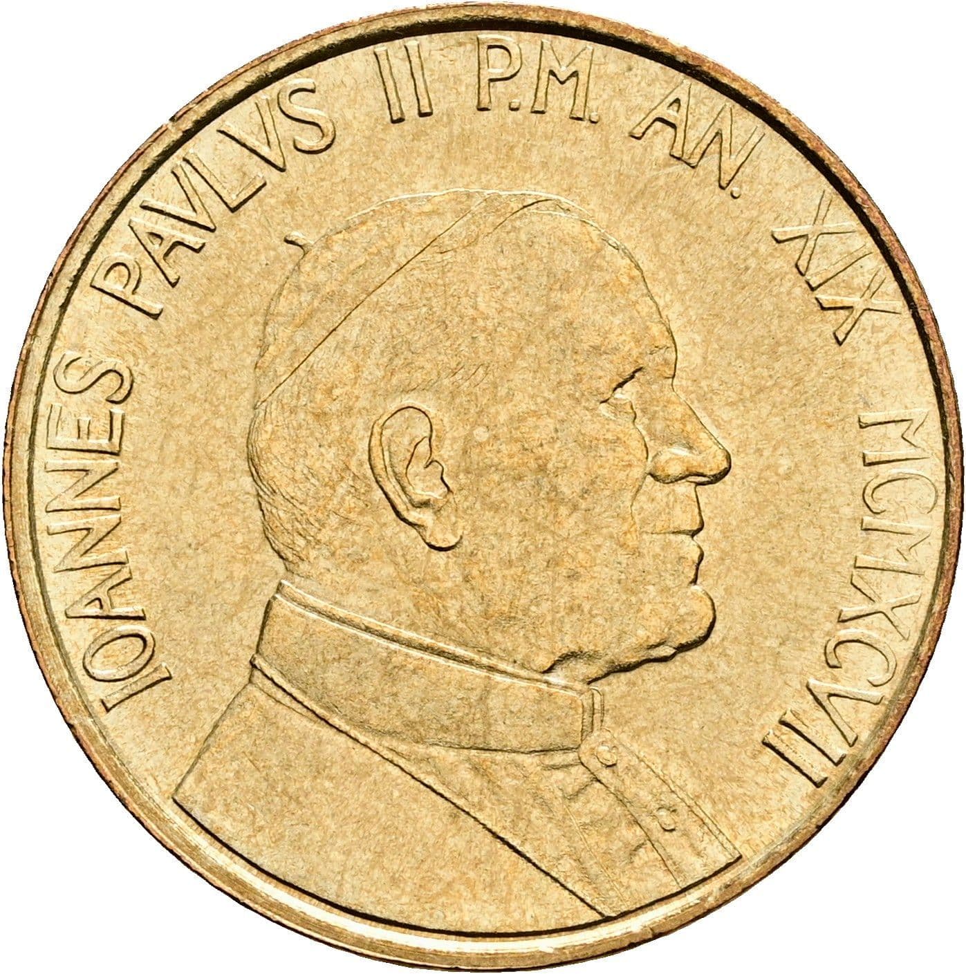 200 Lire Papst Johannes Paul II. 1978-2005 1997 – Vorderseite