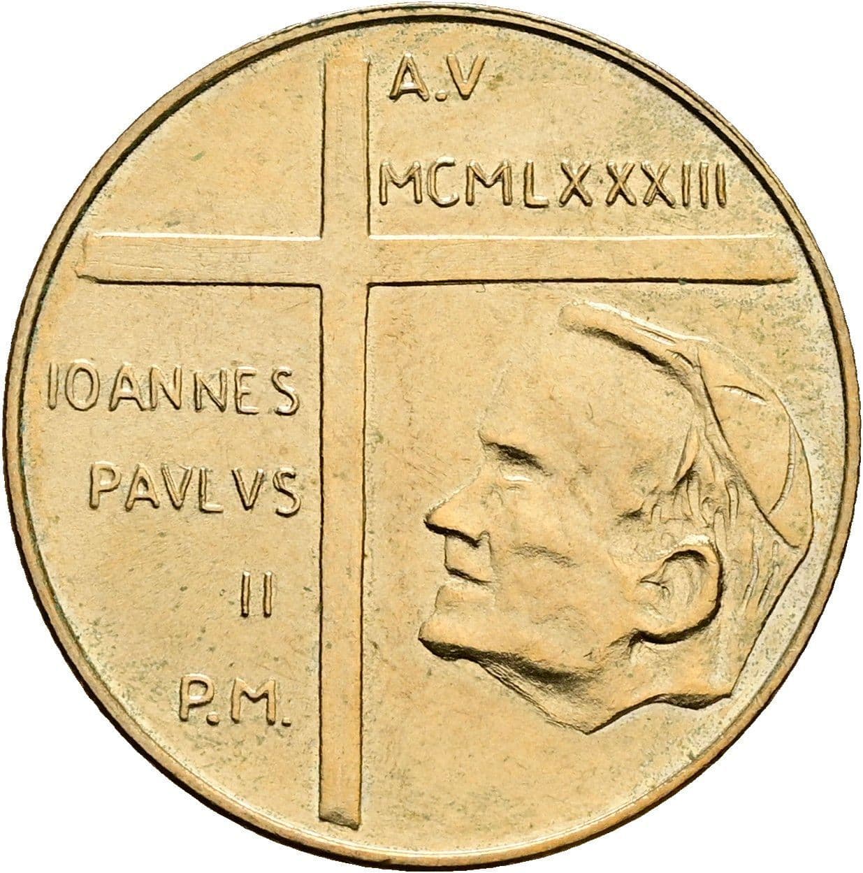 20 Lire Papst Johannes Paul II. 1978-2005 5/1983 – Rückseite
