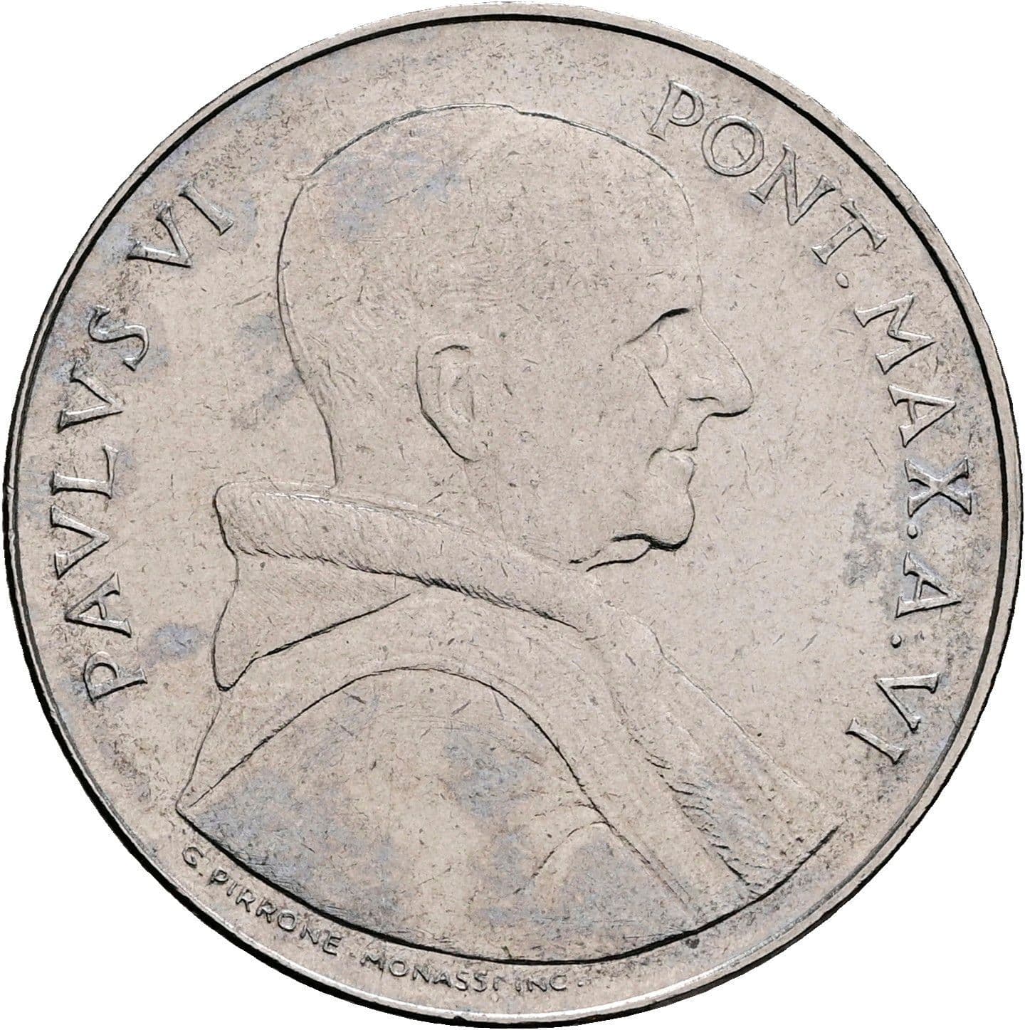 50 Lire Papst Paul VI. 1963-1978 6/1968 – Vorderseite