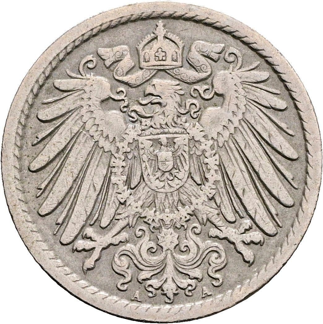 5 Pfennig 1903 A – Rückseite