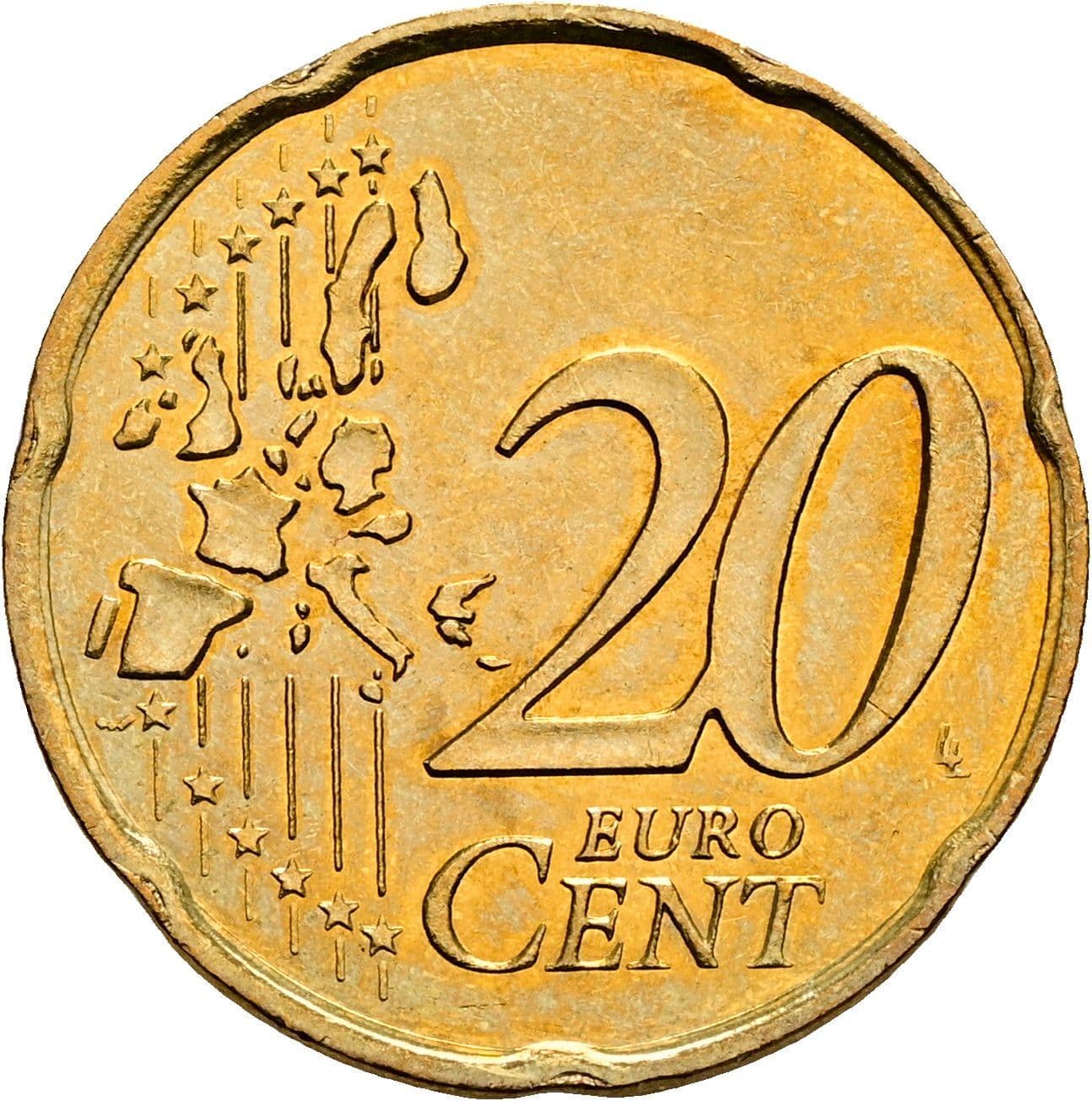 20 Cent 2001 – Vorderseite