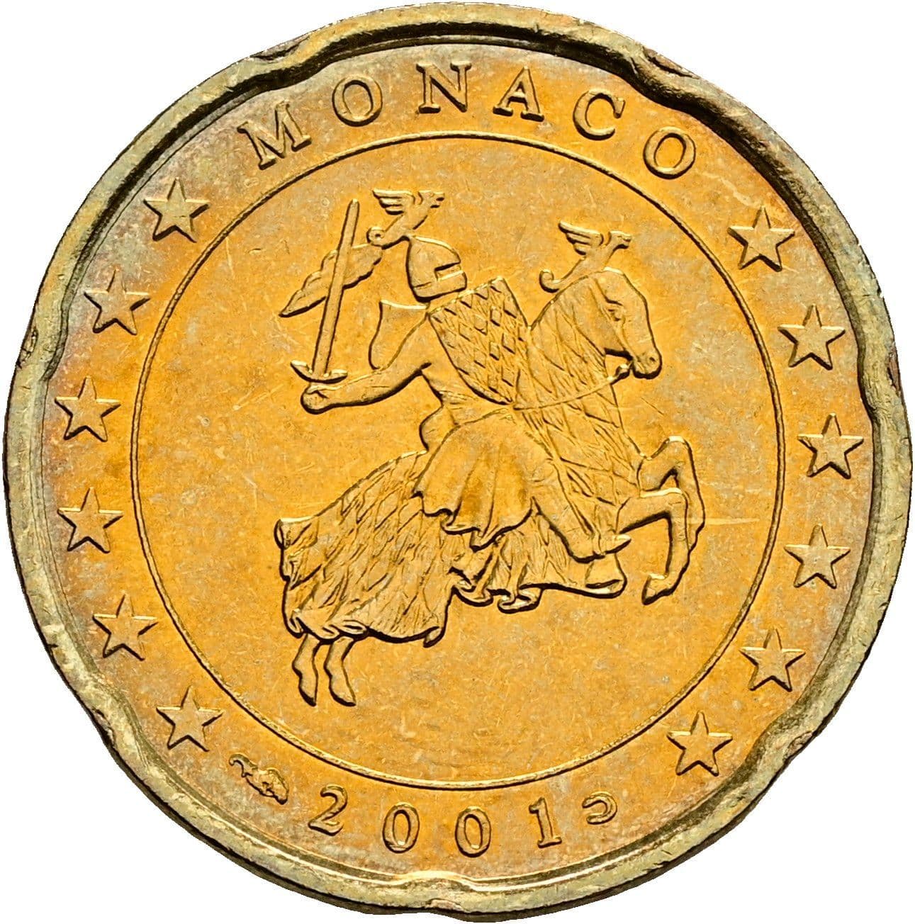 20 Cent 2001 – Rückseite