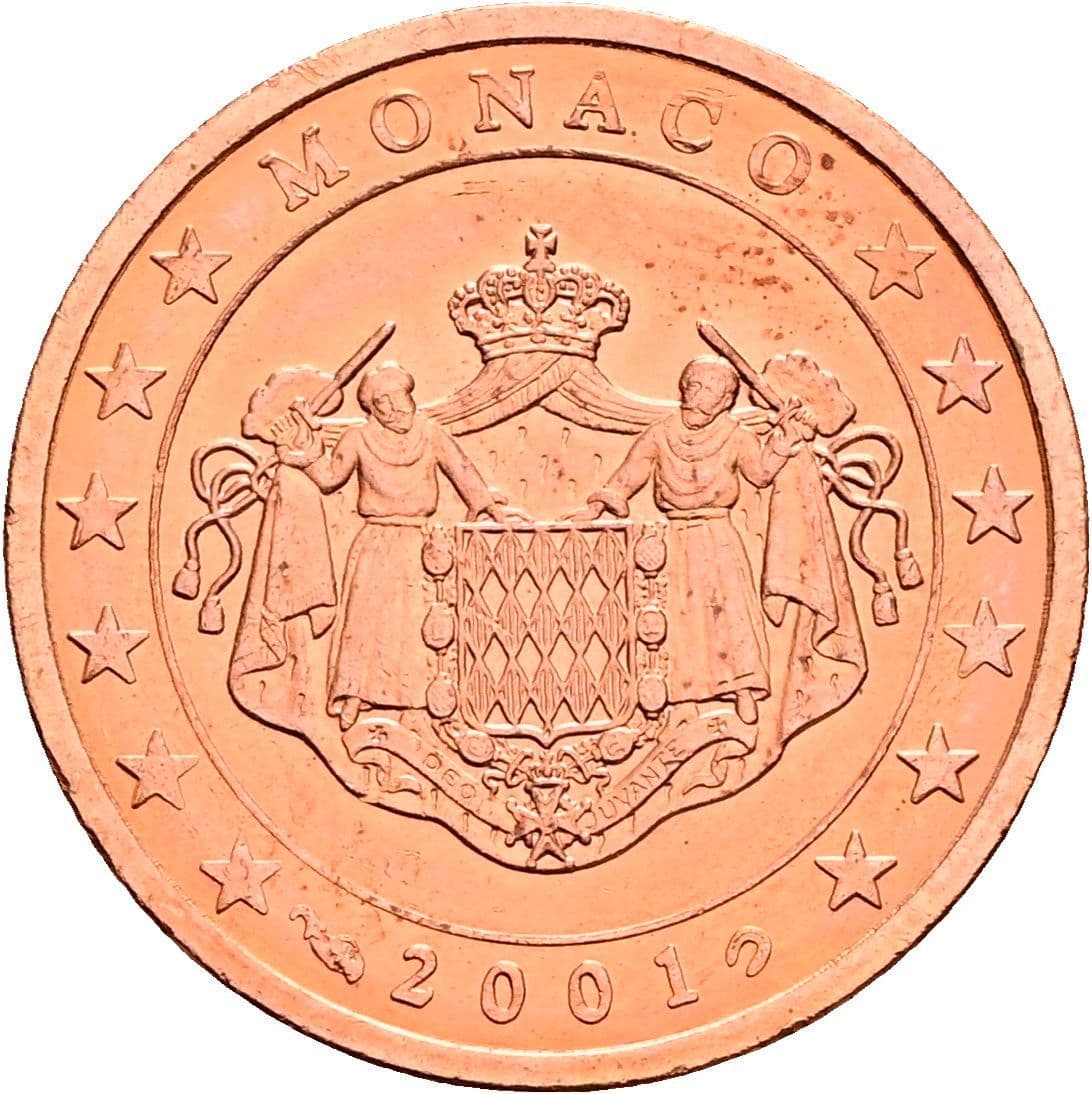 2 Cent 2001 – Rückseite