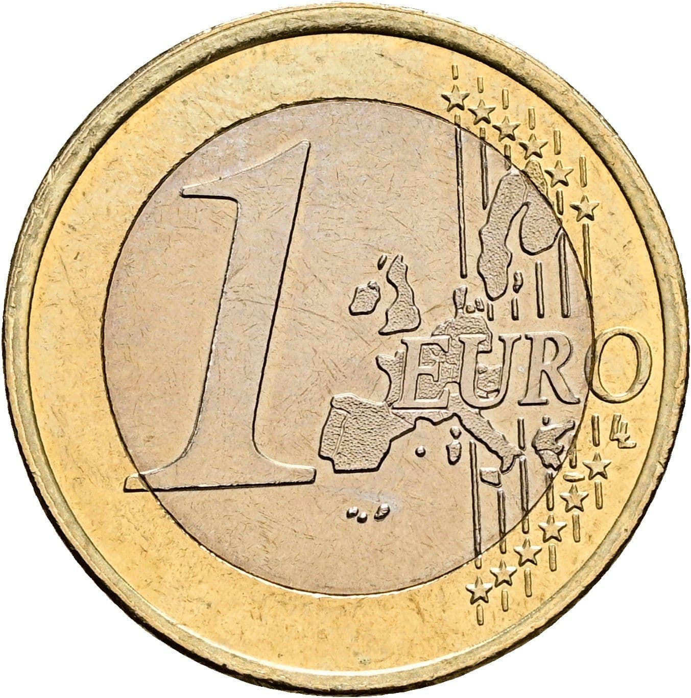 1 Euro 2001 – Vorderseite