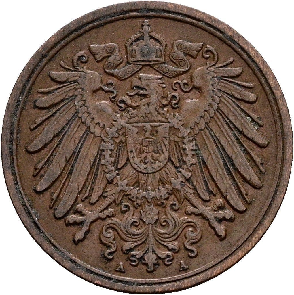 1 Pfennig 1906 A – Rückseite
