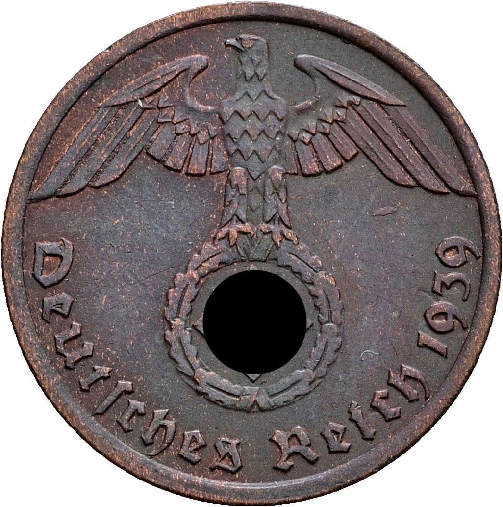 1 Reichspfennig 1939 A – Rückseite