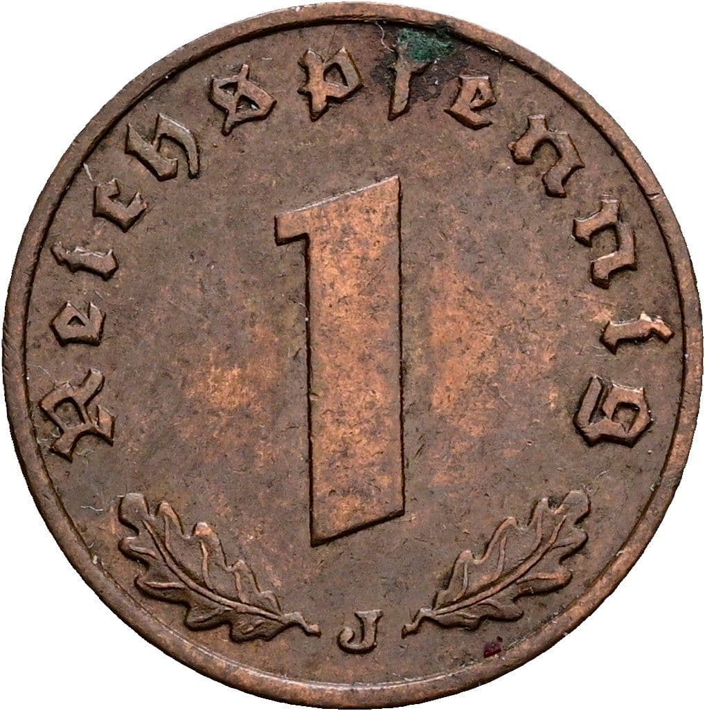 1 Reichspfennig 1937 J – Vorderseite