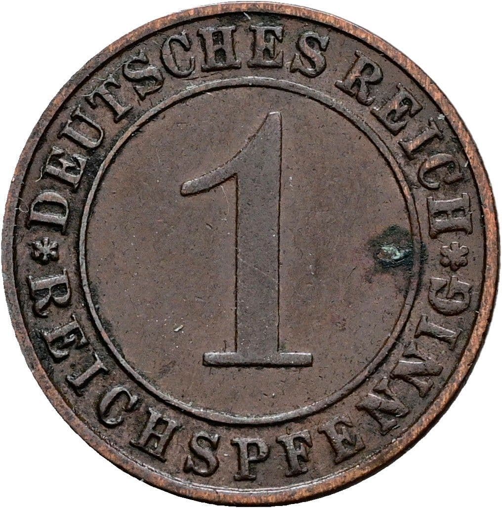 1 Reichspfennig 1936 D – Vorderseite