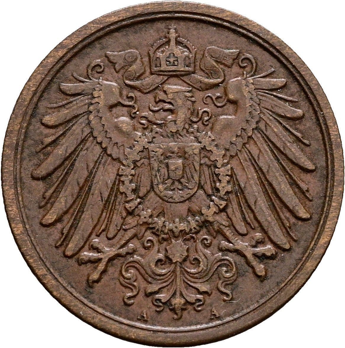 2 Pfennig 1911 A – Rückseite