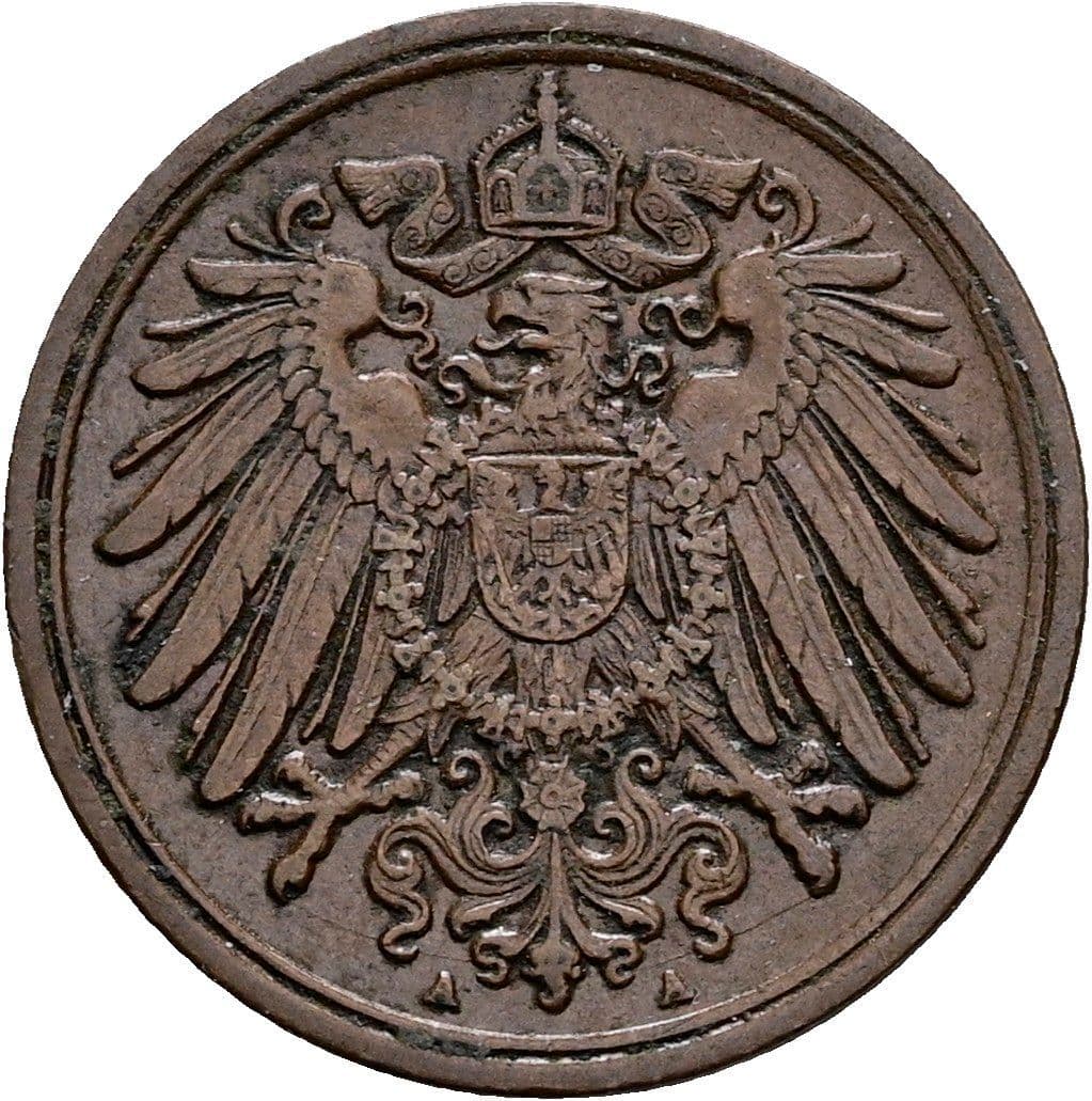 1 Pfennig 1905 A – Rückseite