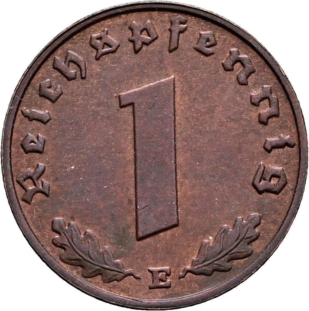 1 Reichspfennig 1937 E – Vorderseite