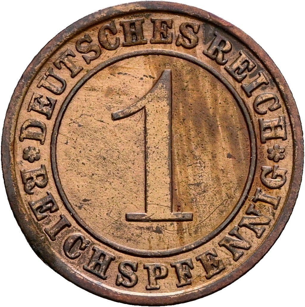 1 Reichspfennig 1932 A – Vorderseite