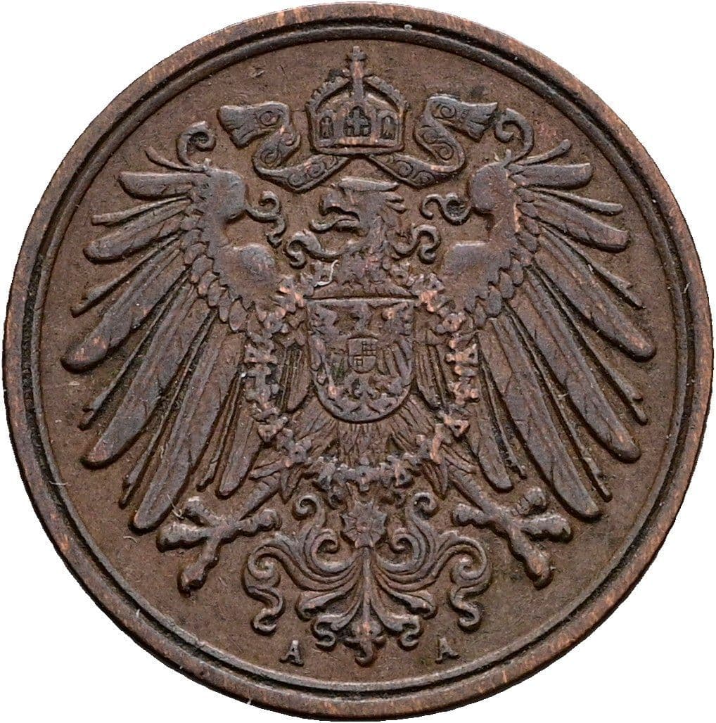 1 Pfennig 1902 A – Rückseite