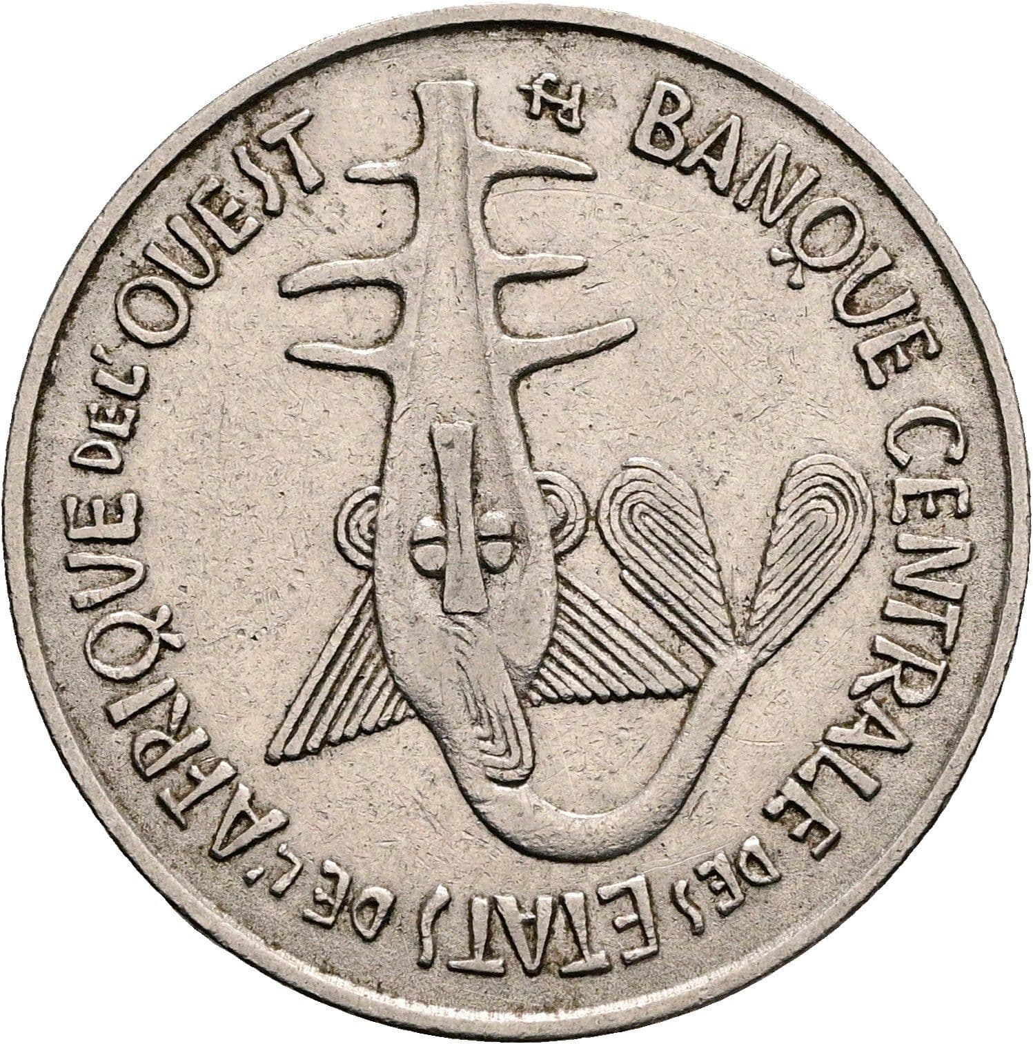 100 Francs 1967 – Rückseite