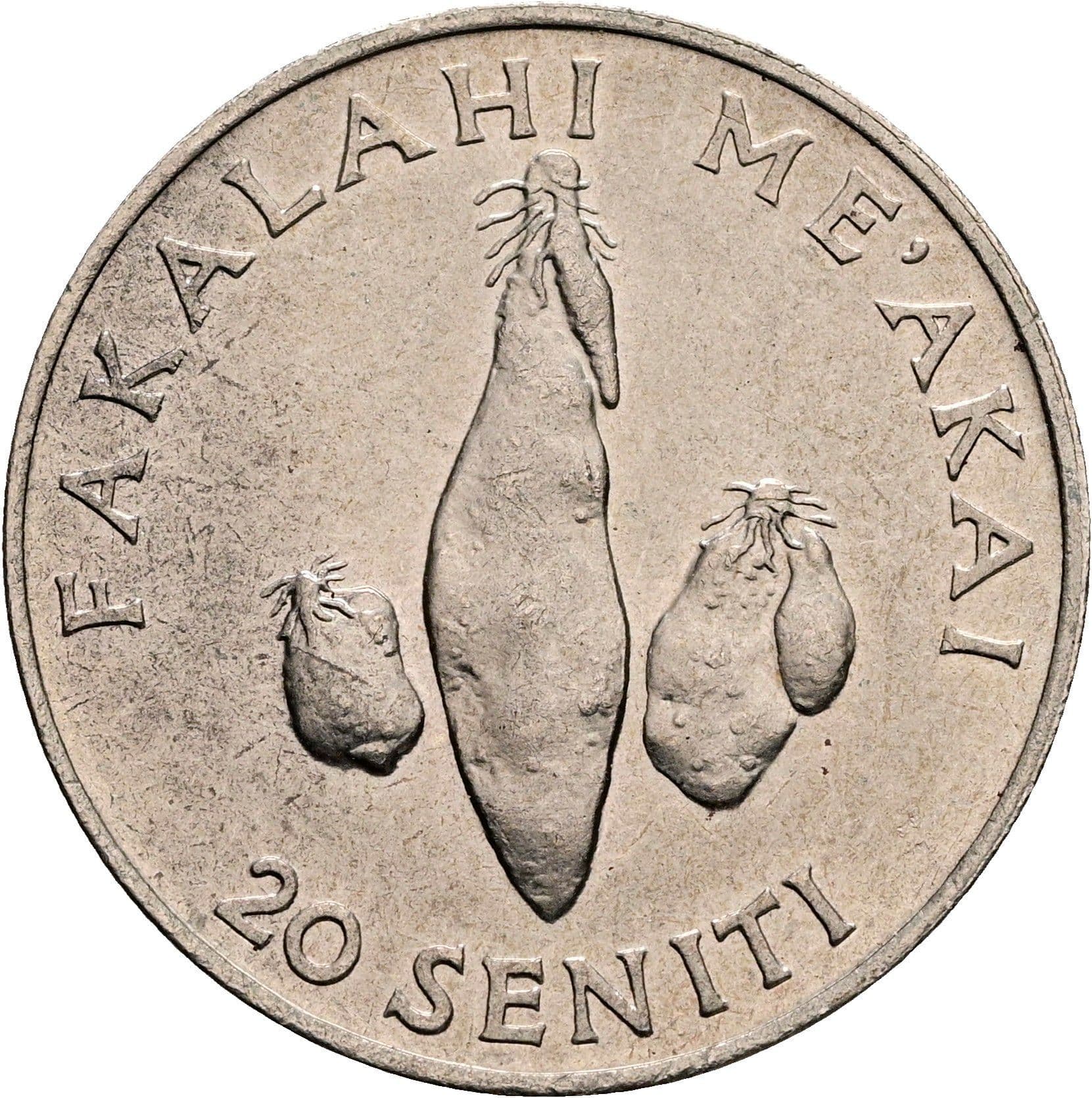 20 Seniti 1981 – Rückseite