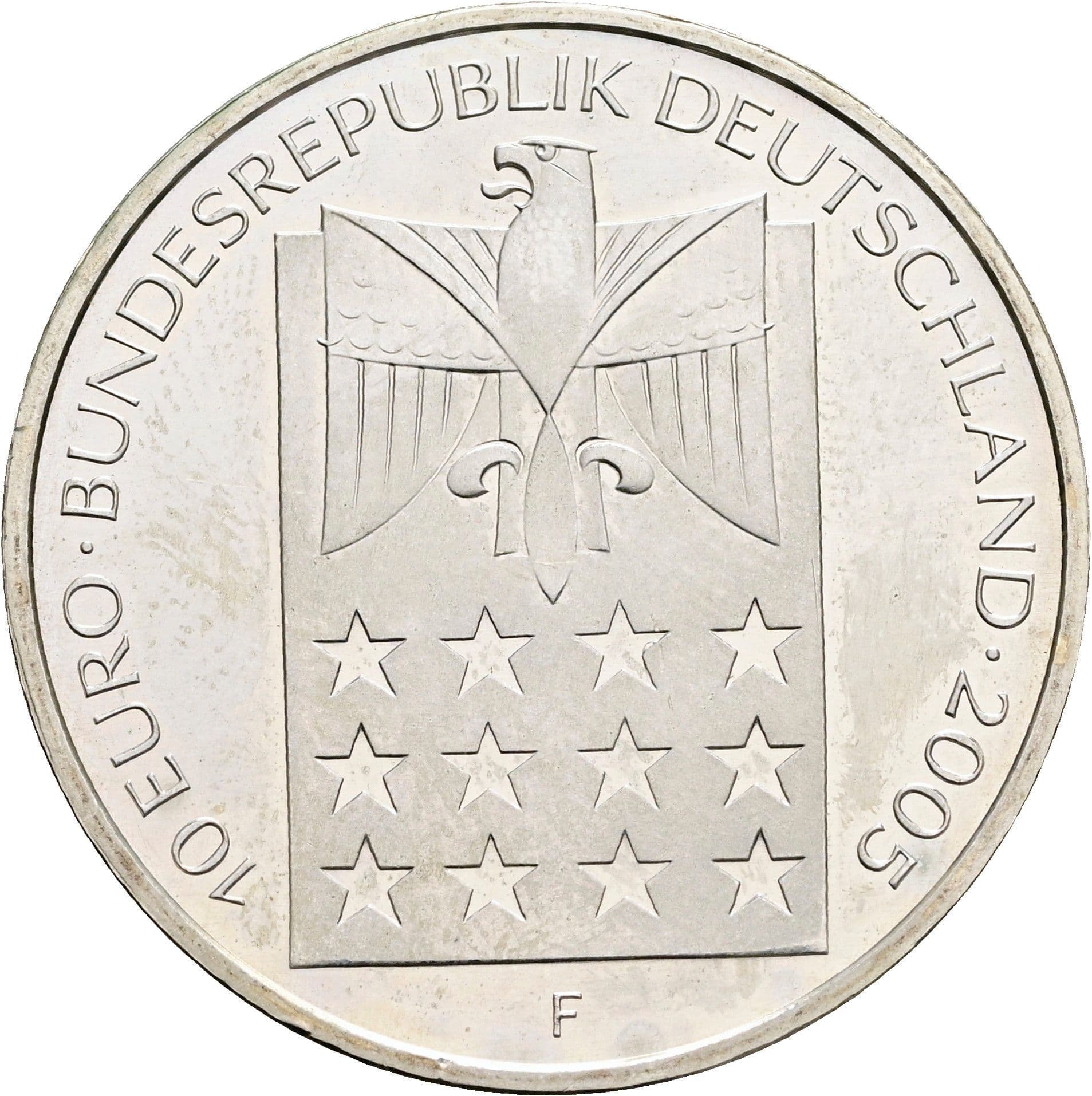 10 Euro 2005 F – Rückseite