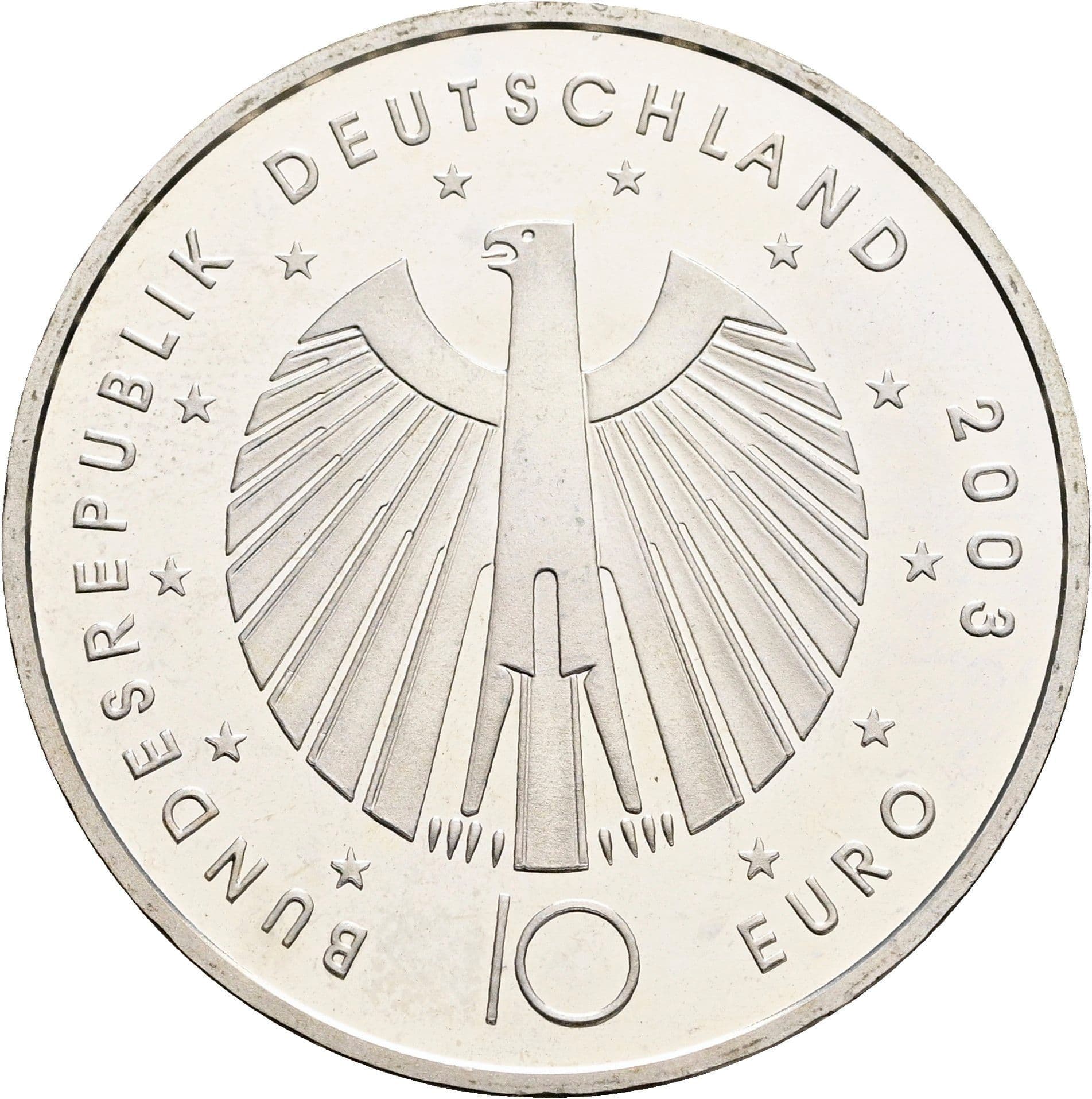 10 Euro 2003 – Rückseite