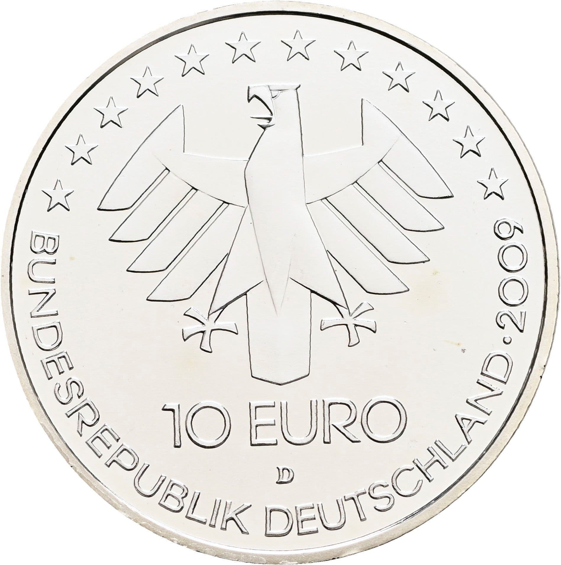 10 Euro 2009 D – Rückseite