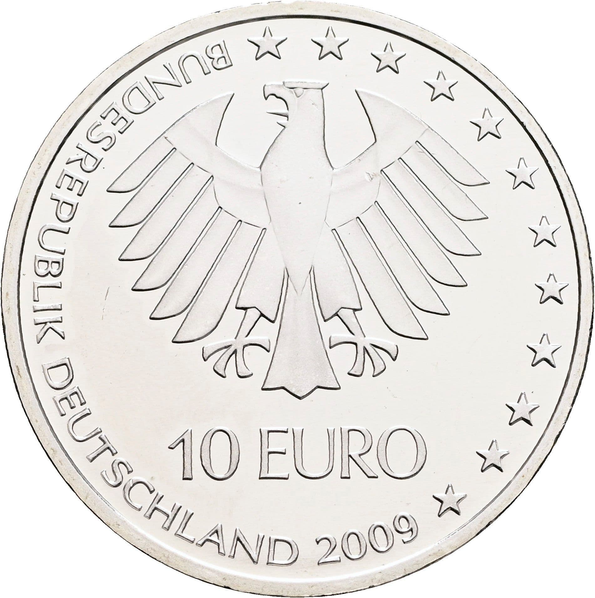 10 Euro 2009 – Rückseite