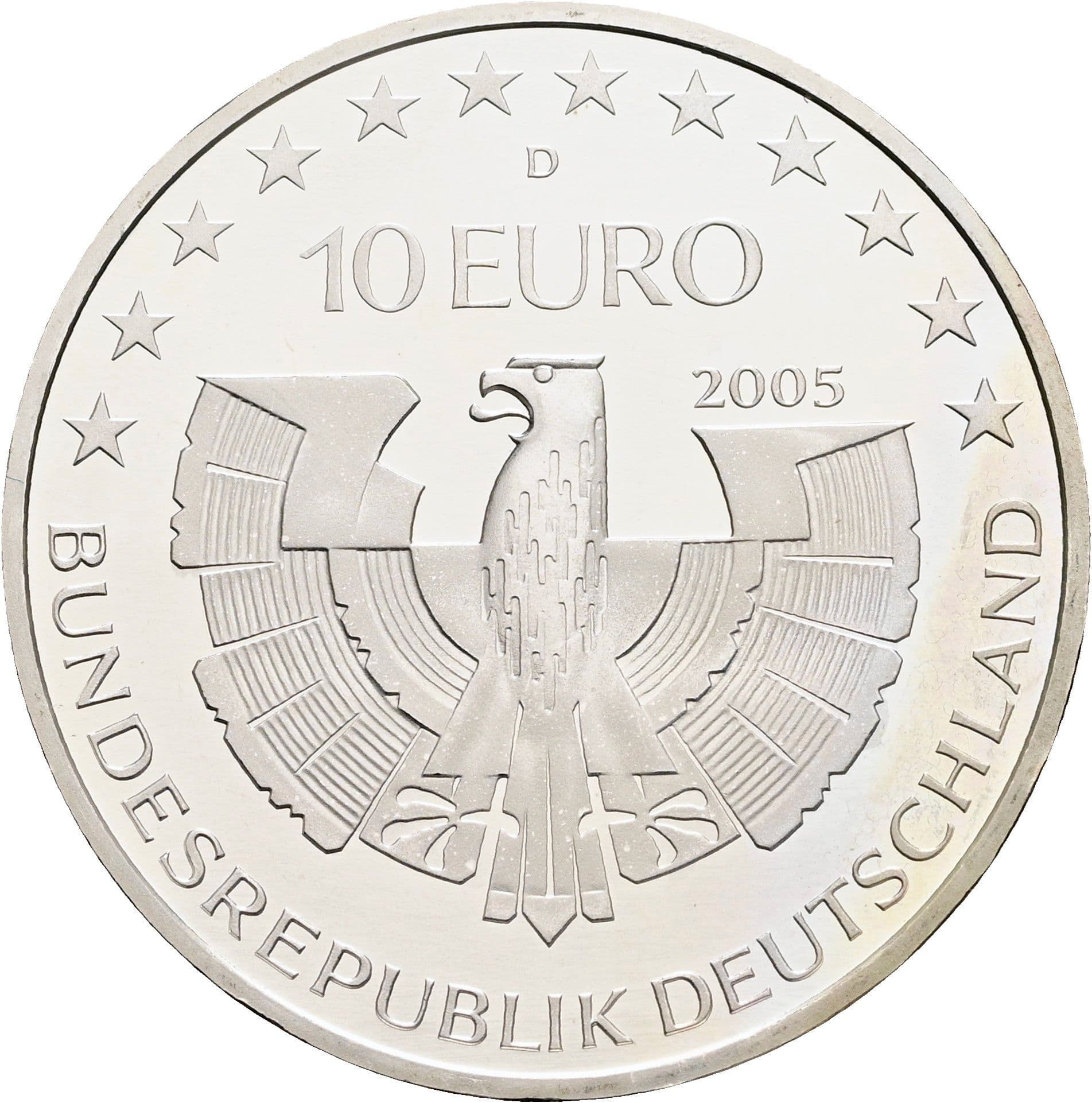 10 Euro 2005 D – Rückseite