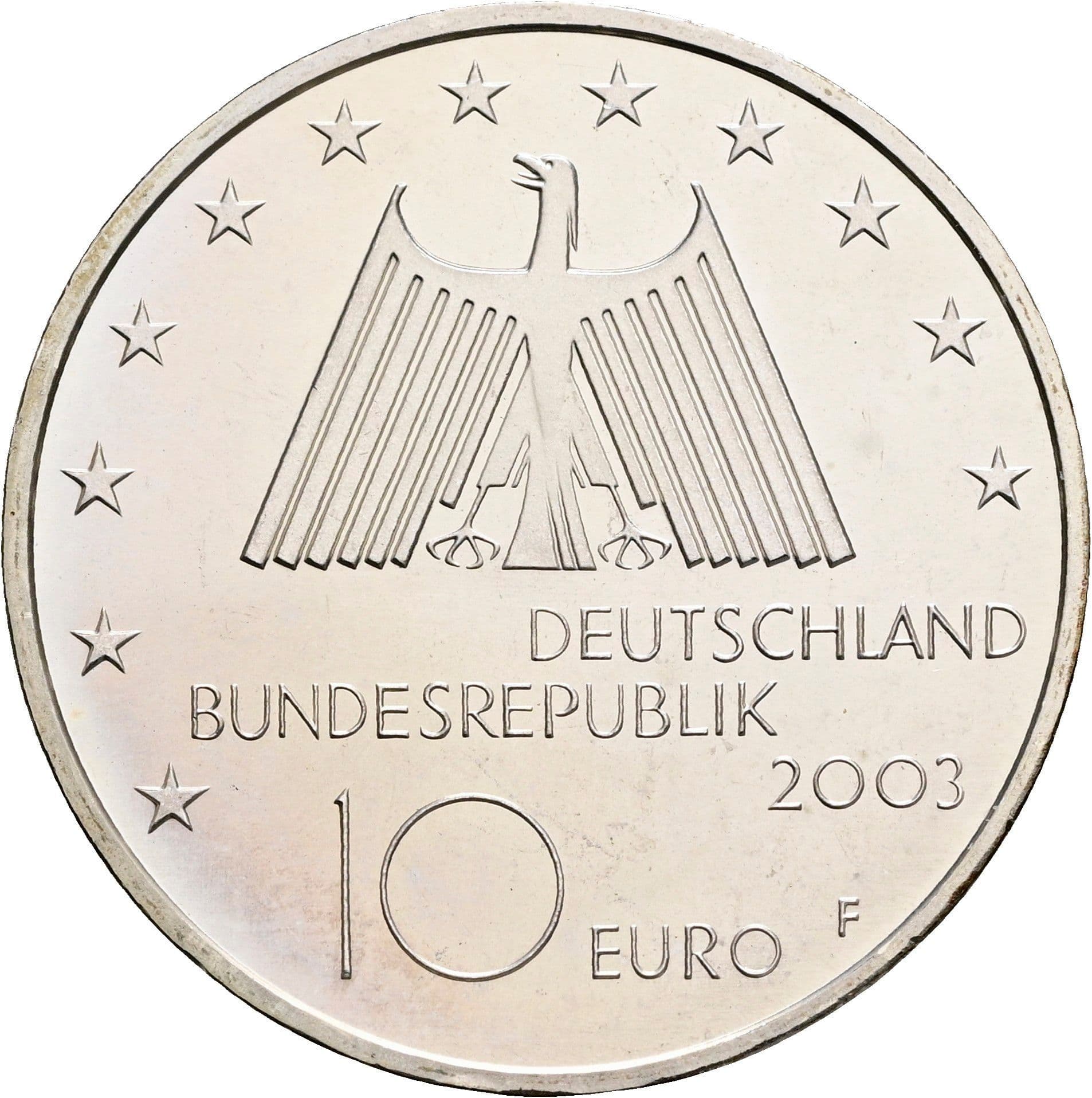 10 Euro 2003 F – Rückseite