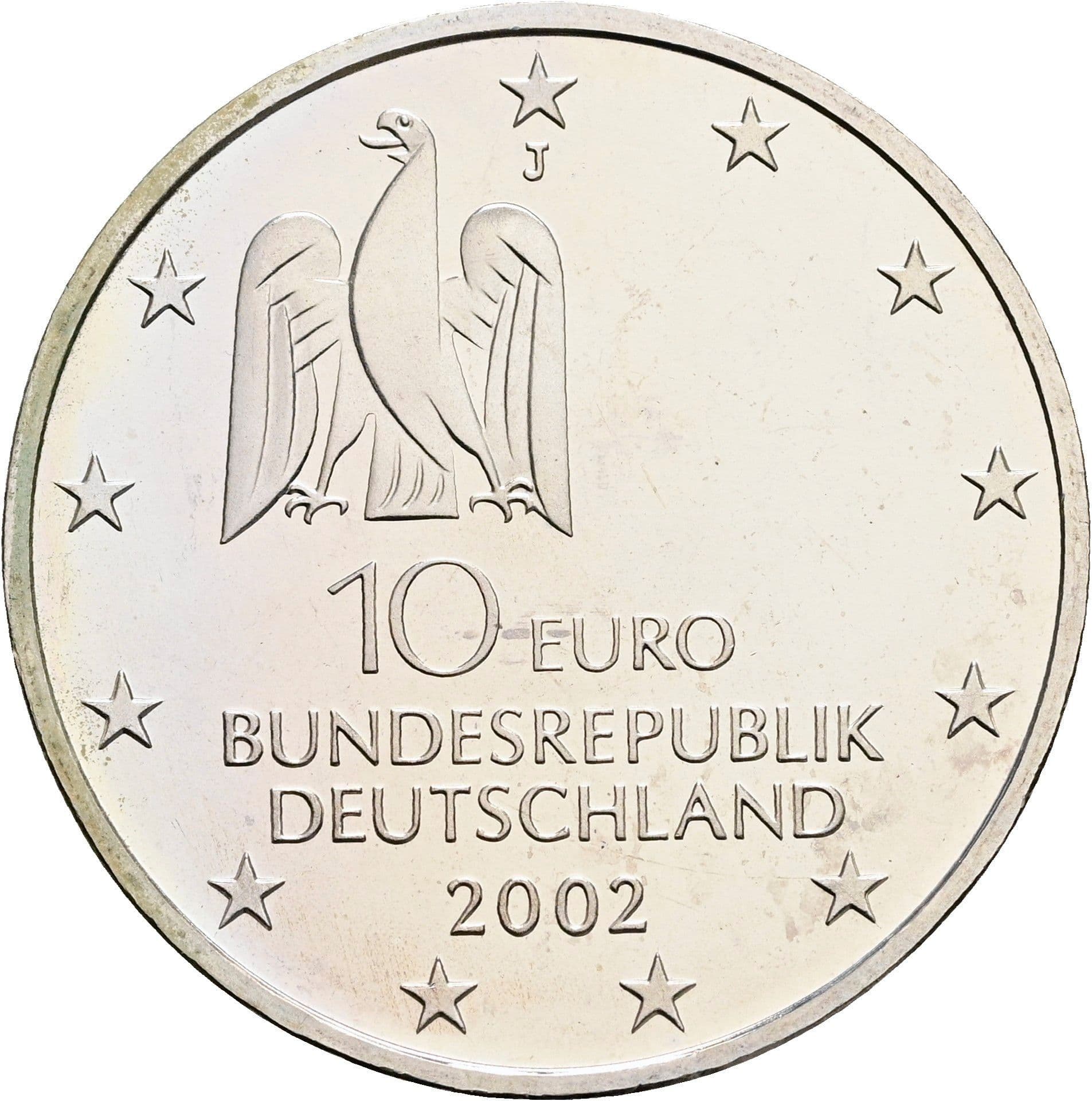 10 Euro 2002 J – Rückseite