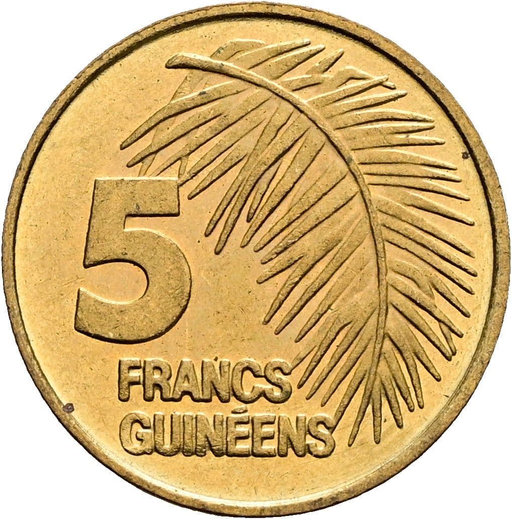 5 Francs 1985 – Vorderseite