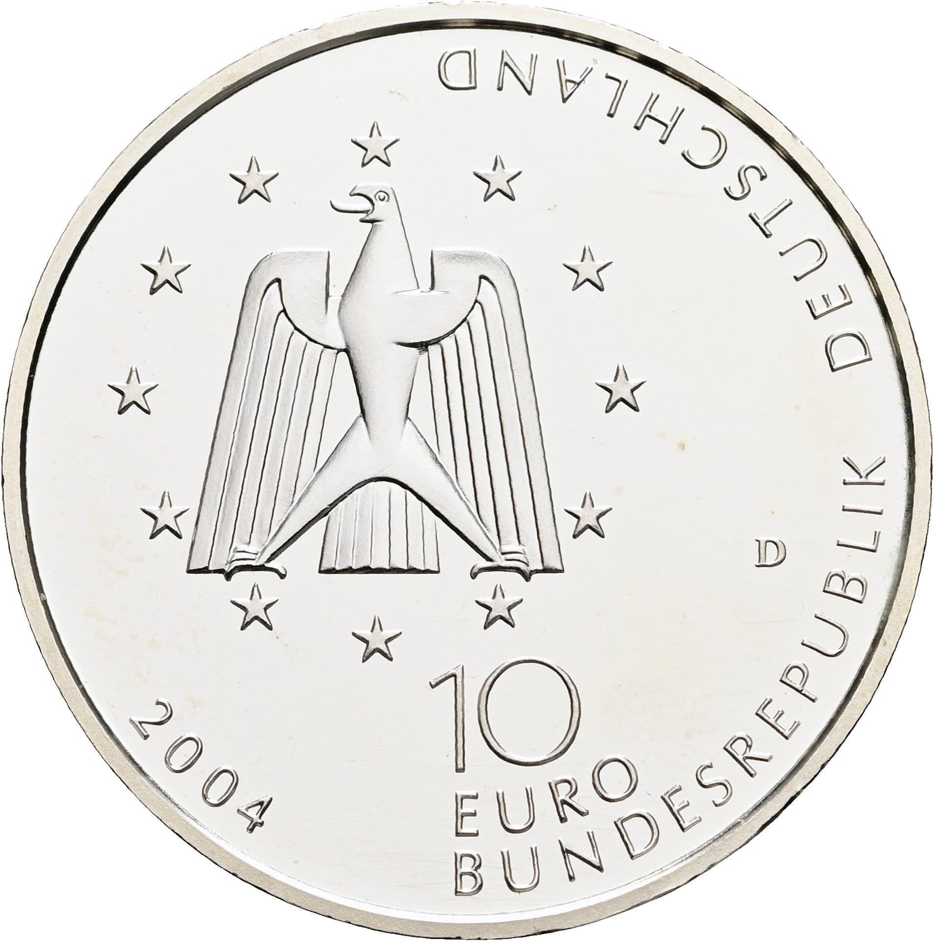 10 Euro 2004 D – Rückseite