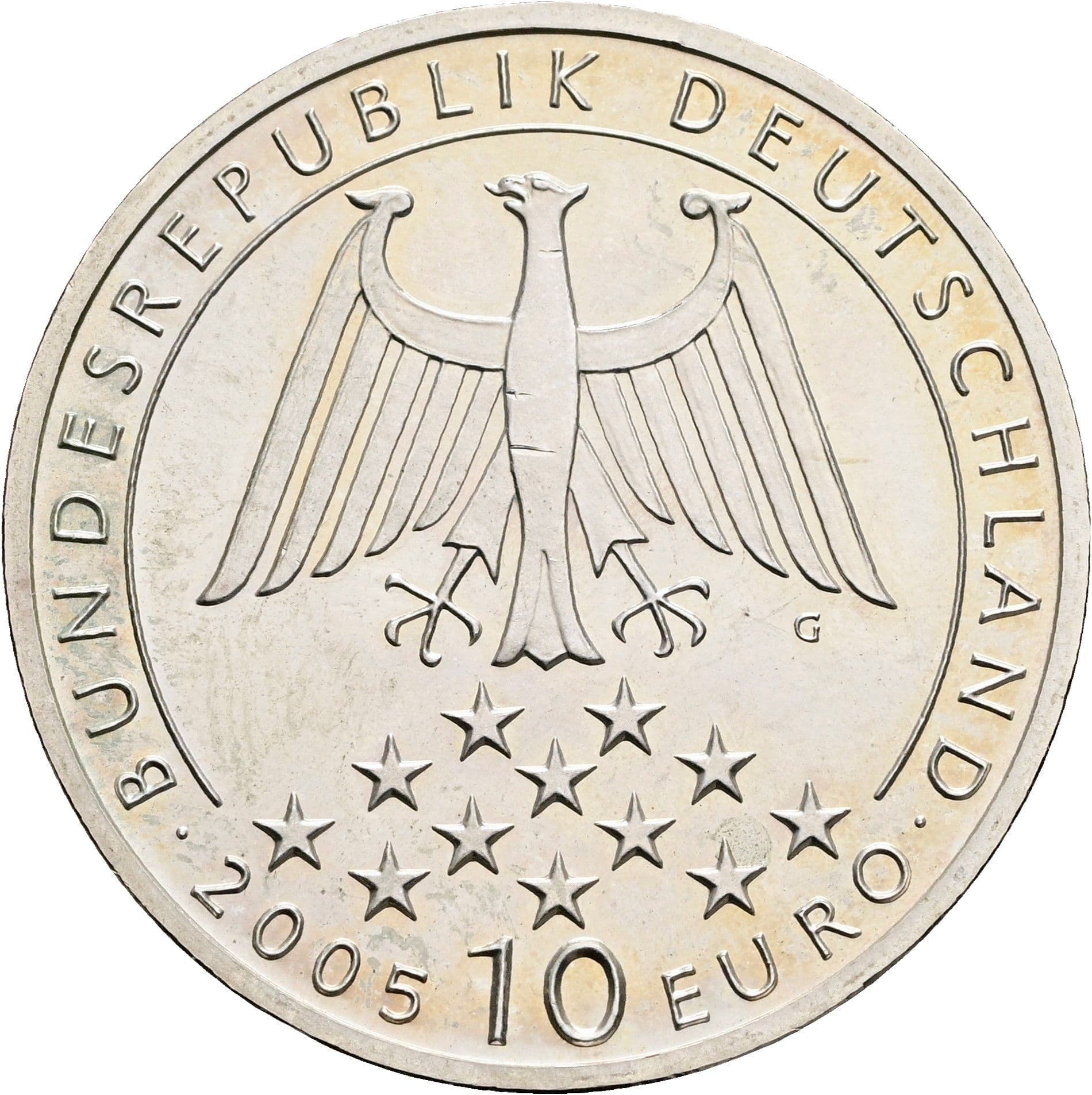 10 Euro 2005 G – Rückseite
