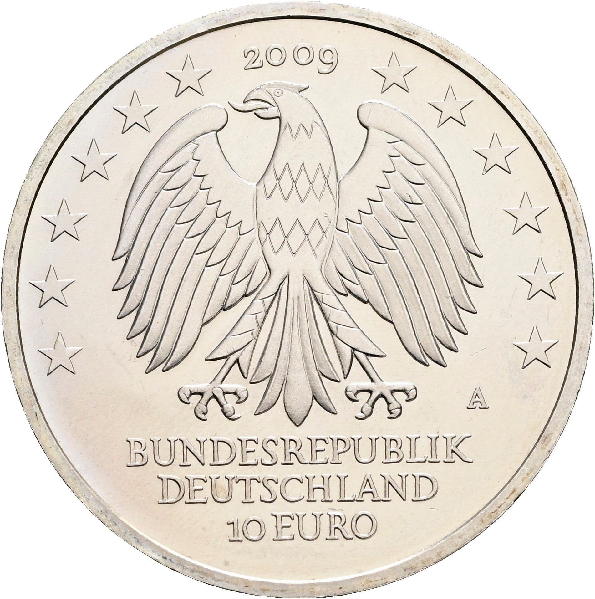 10 Euro 2009 A – Rückseite