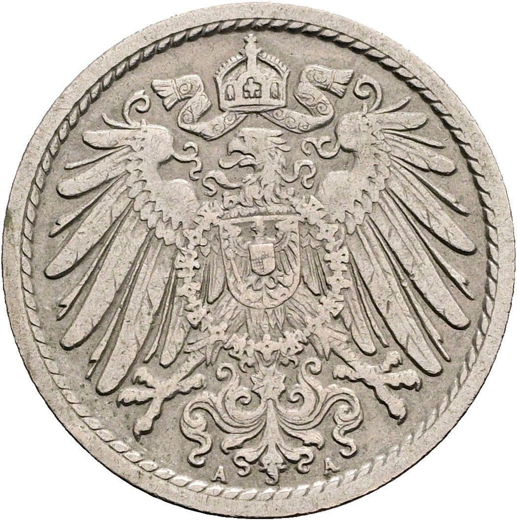 5 Pfennig 1904 A – Rückseite