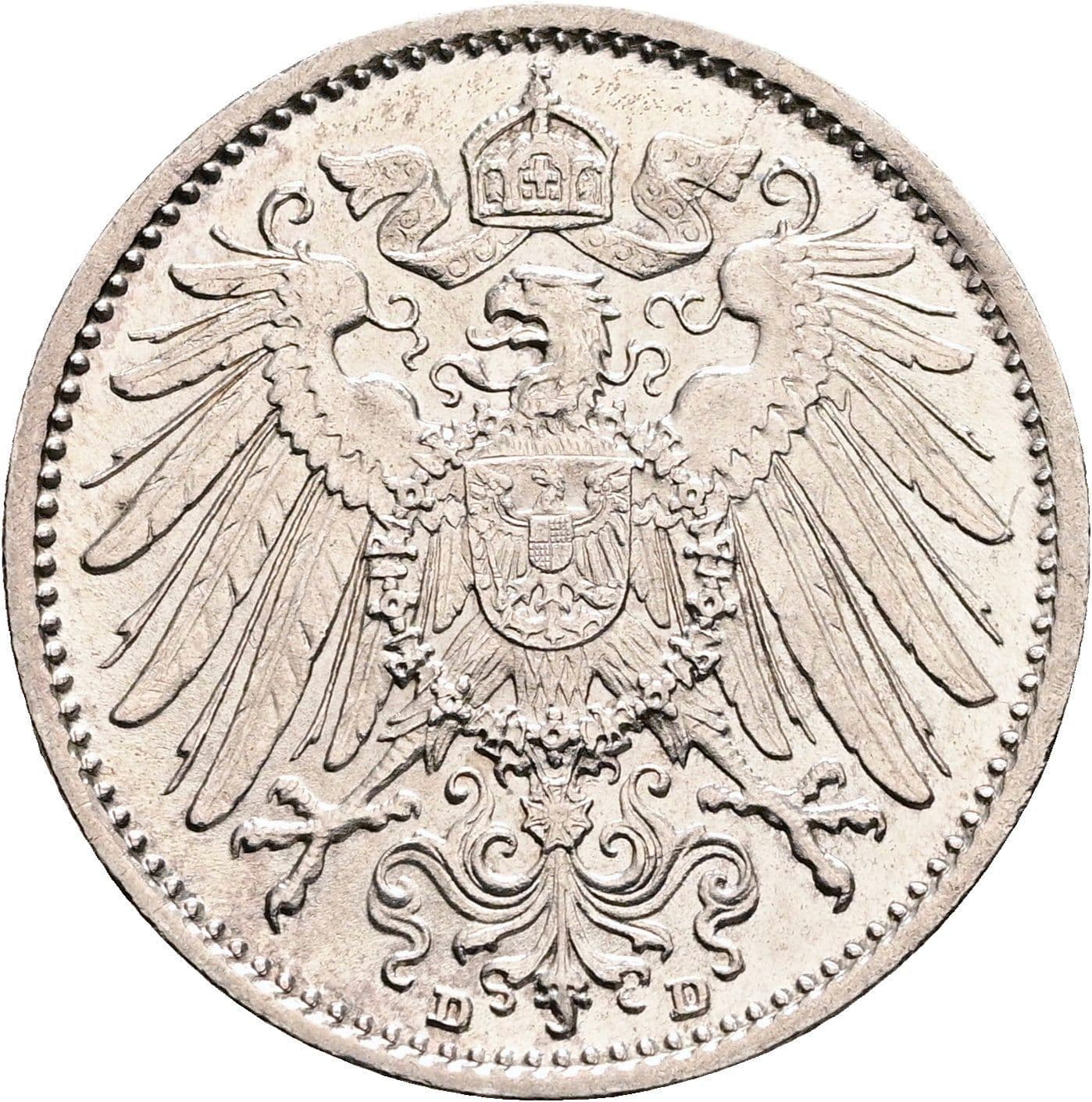 1 Mark 1914 D – Rückseite