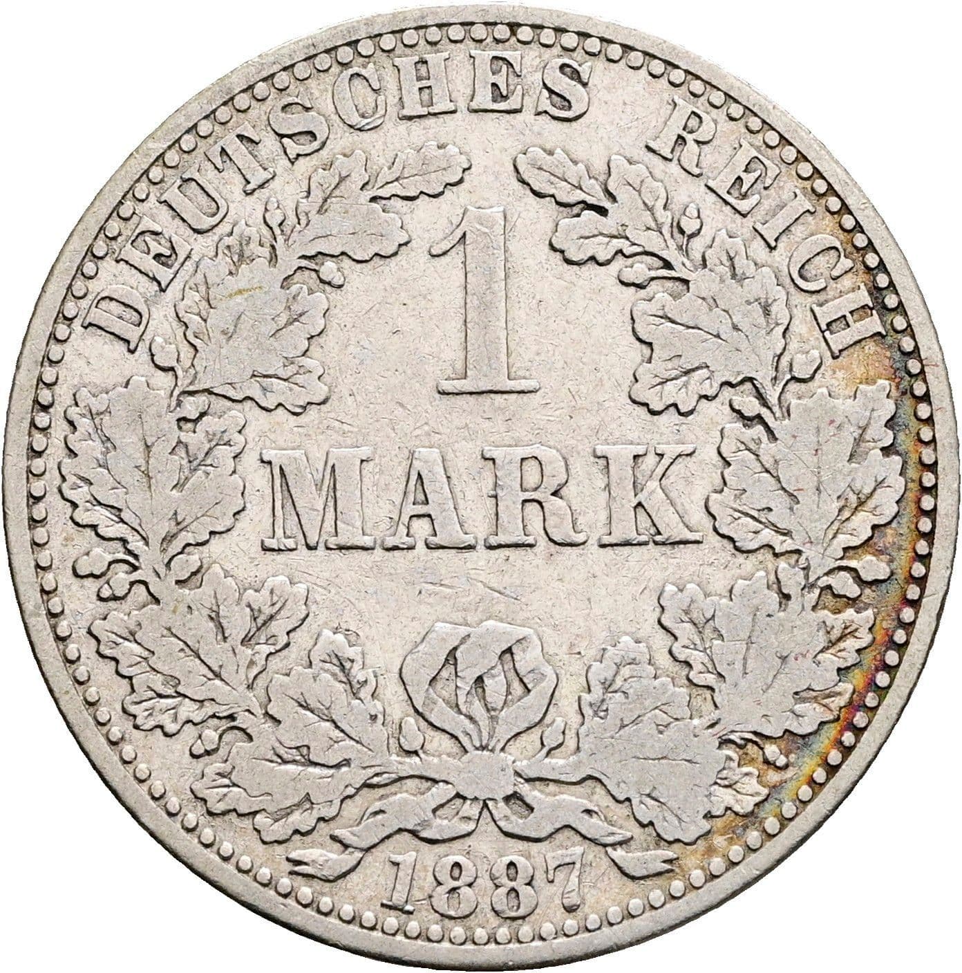 1 Mark 1887 A – Vorderseite