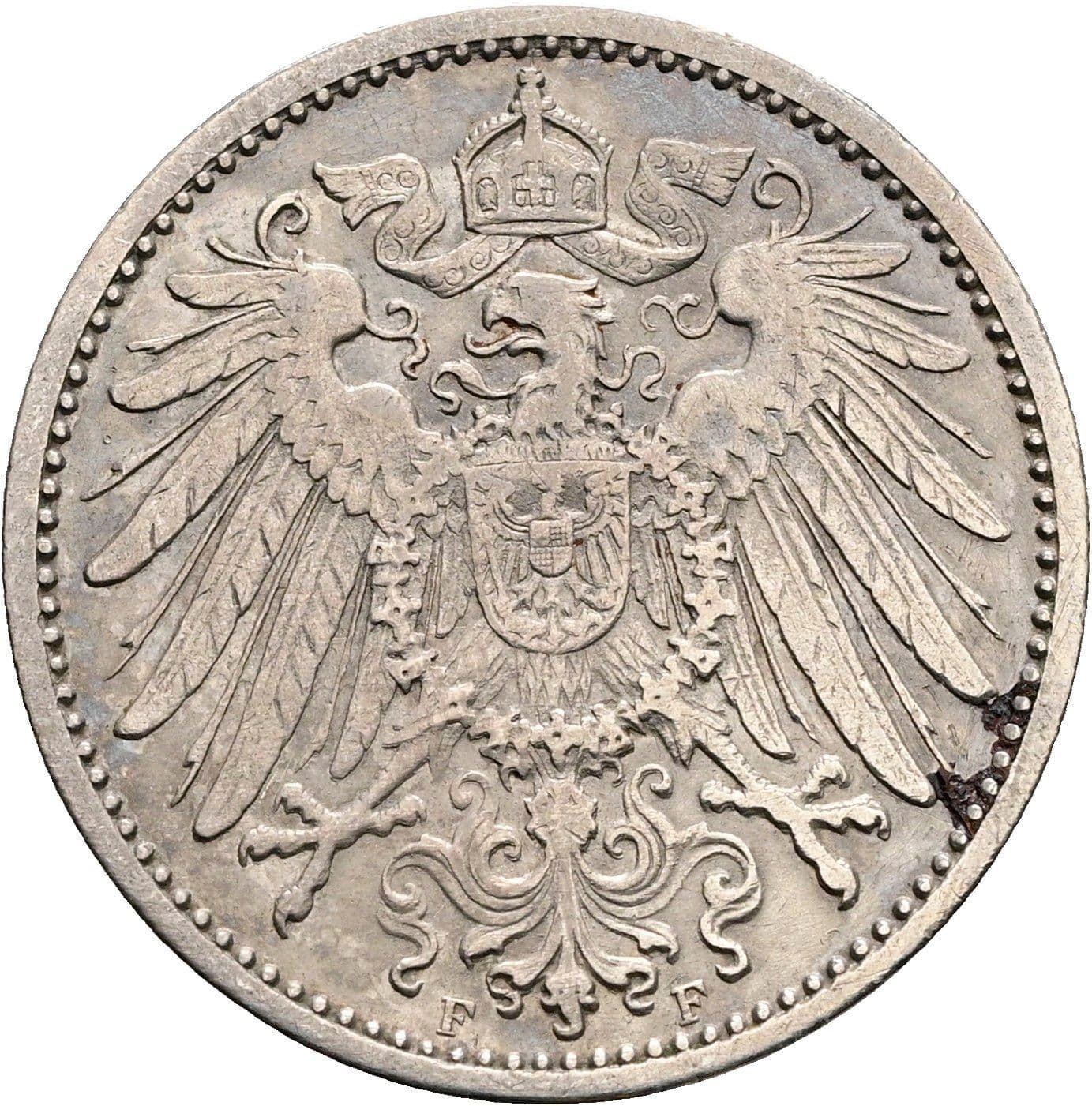 1 Mark 1906 F – Rückseite