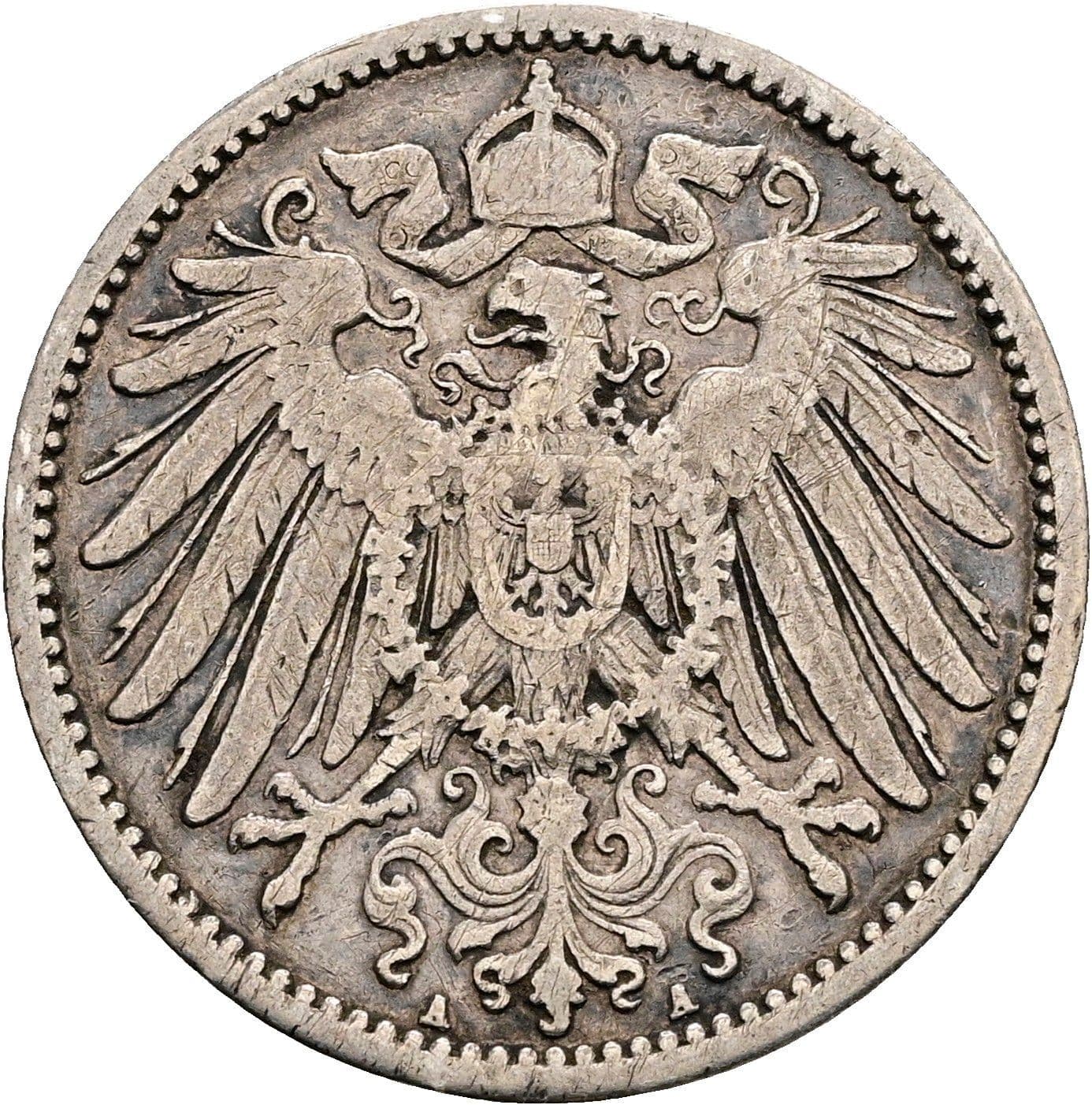 1 Mark 1901 A – Rückseite