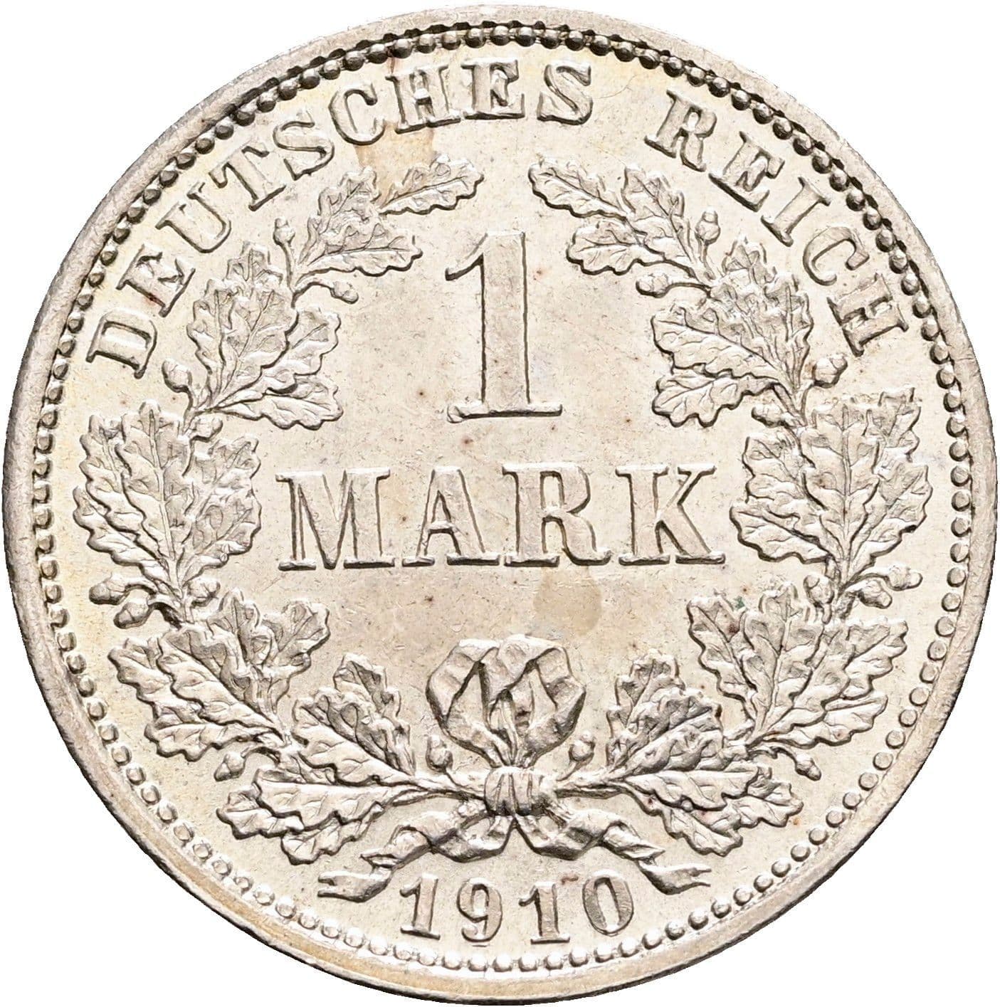 1 Mark 1910 D – Vorderseite