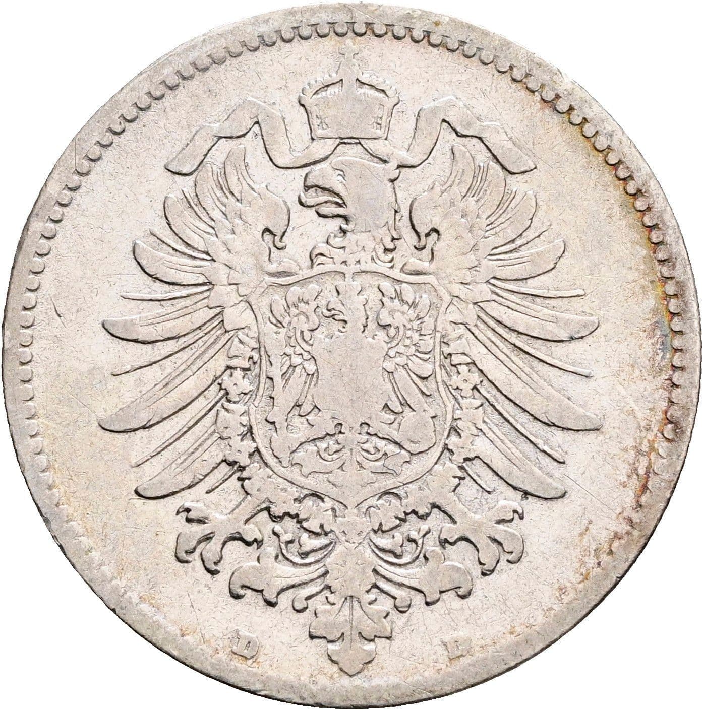 1 Mark 1874 D – Rückseite