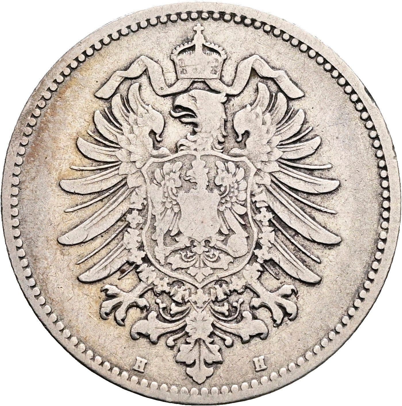 1 Mark 1874 H – Rückseite