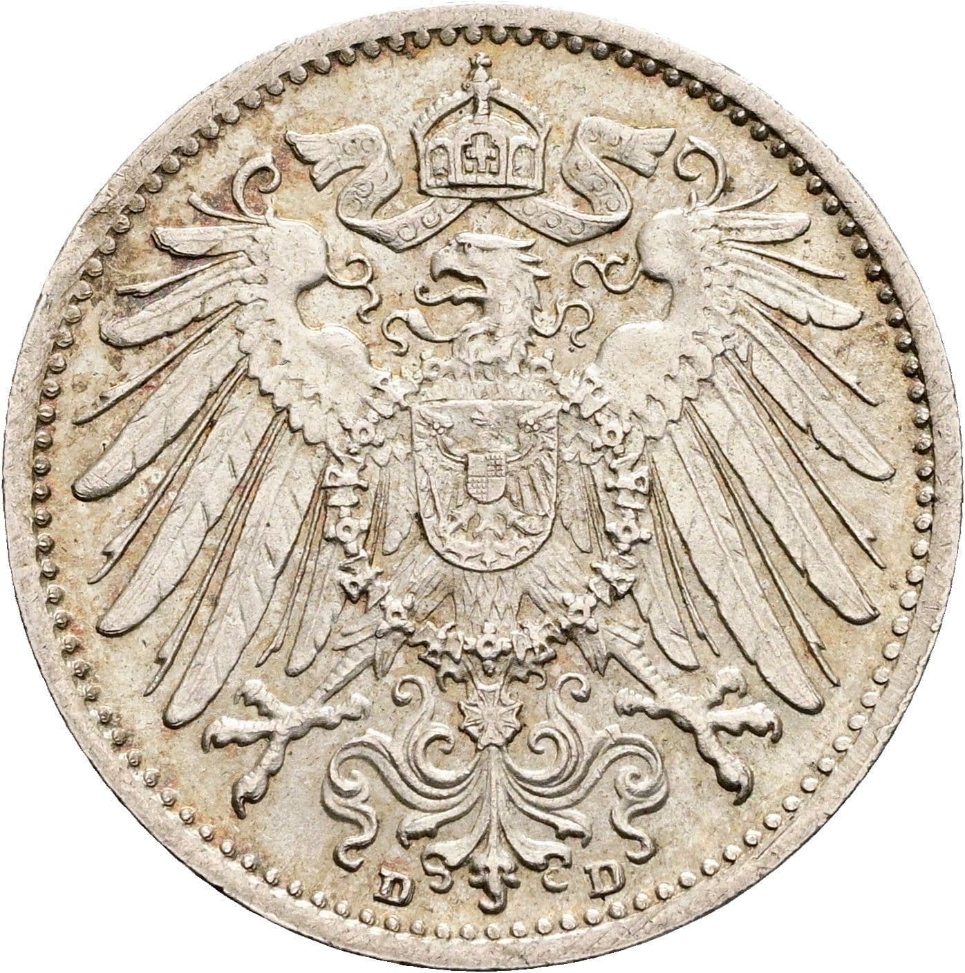 1 Mark 1914 D – Rückseite