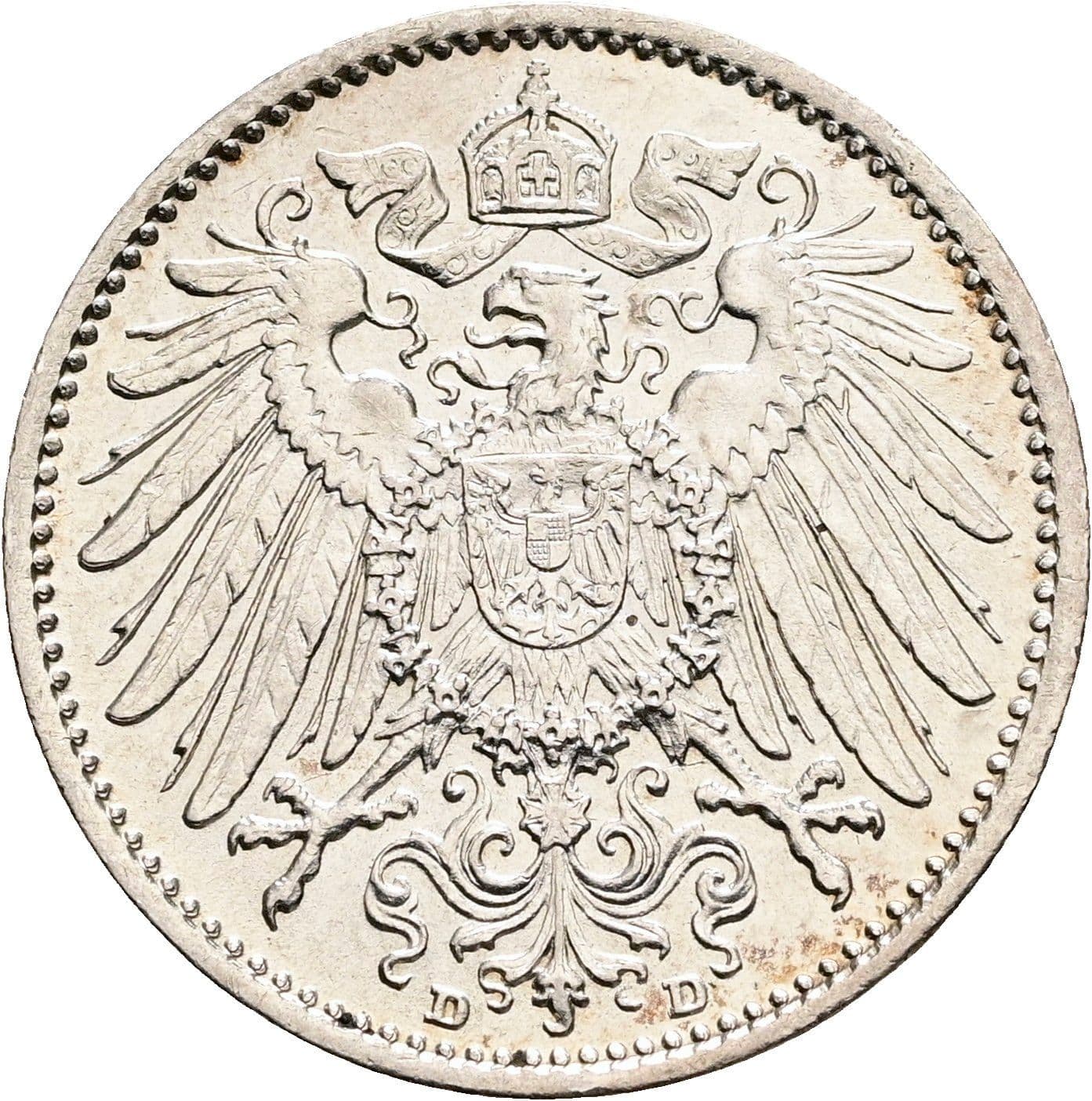 1 Mark 1914 D – Rückseite