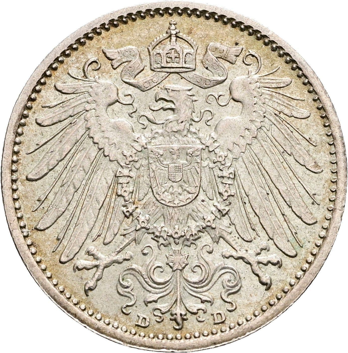 1 Mark 1915 D – Rückseite