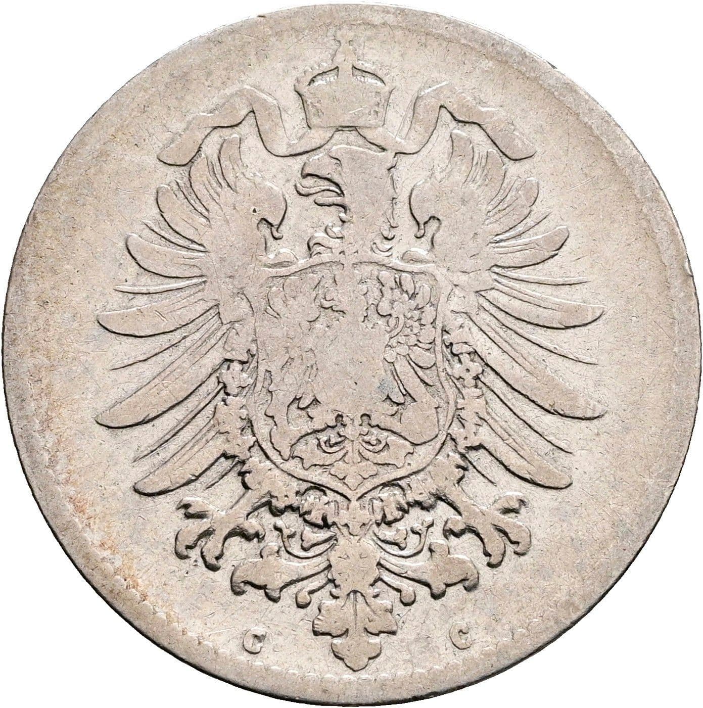 1 Mark 1874 C – Rückseite
