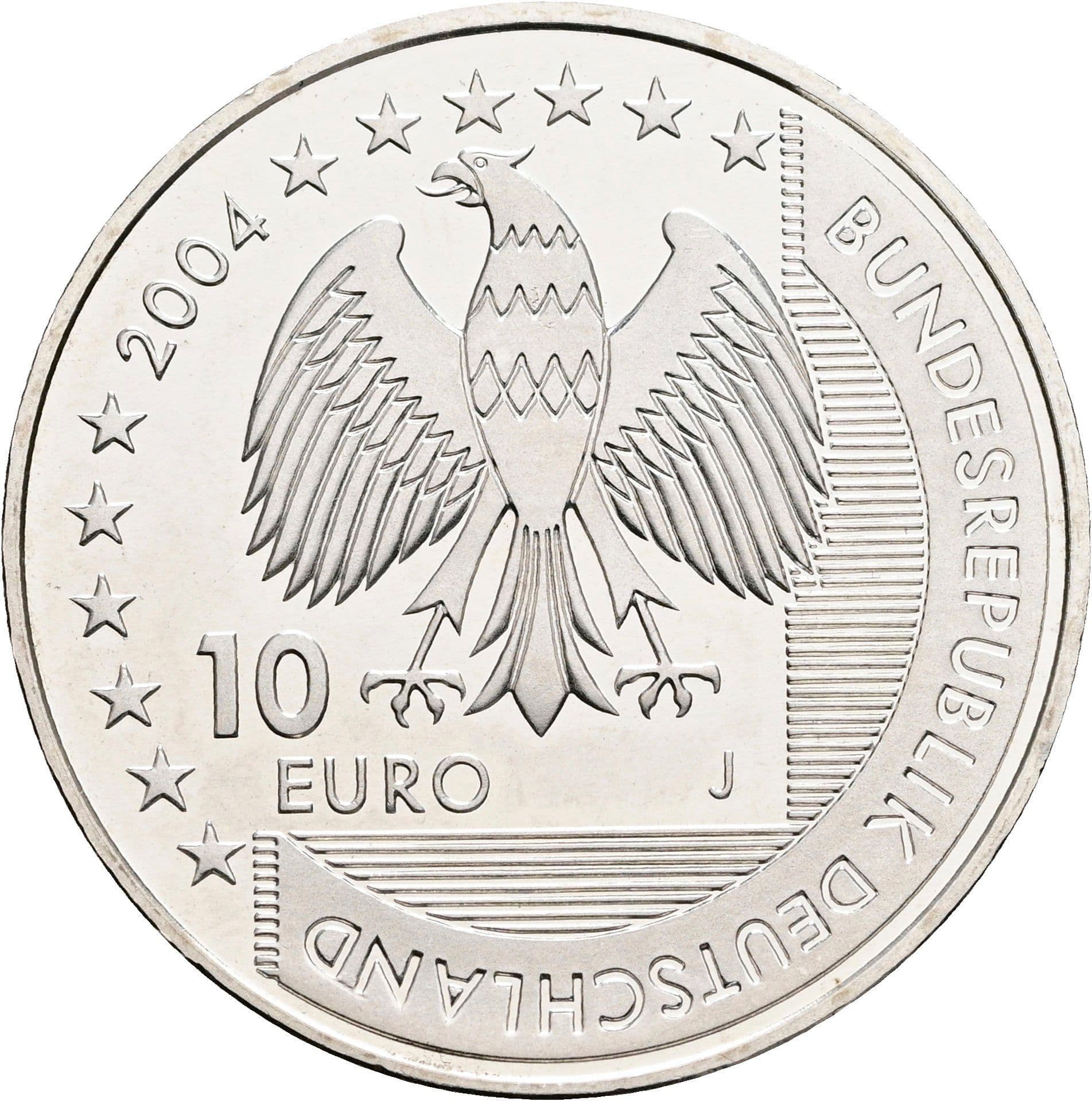10 Euro 2004 J – Rückseite