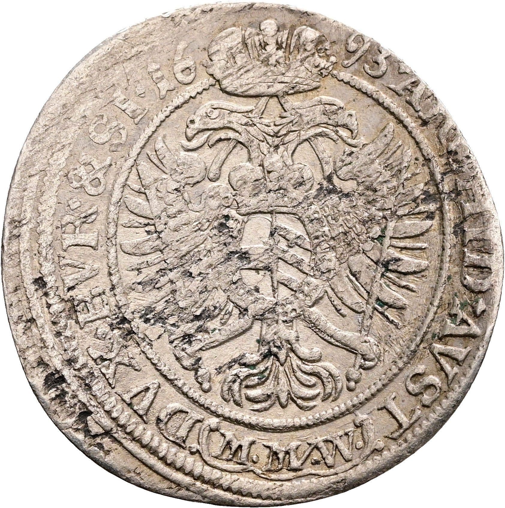 15 Kreuzer Leopold I. 1657-1705 Breslau 1693 MMW – Rückseite