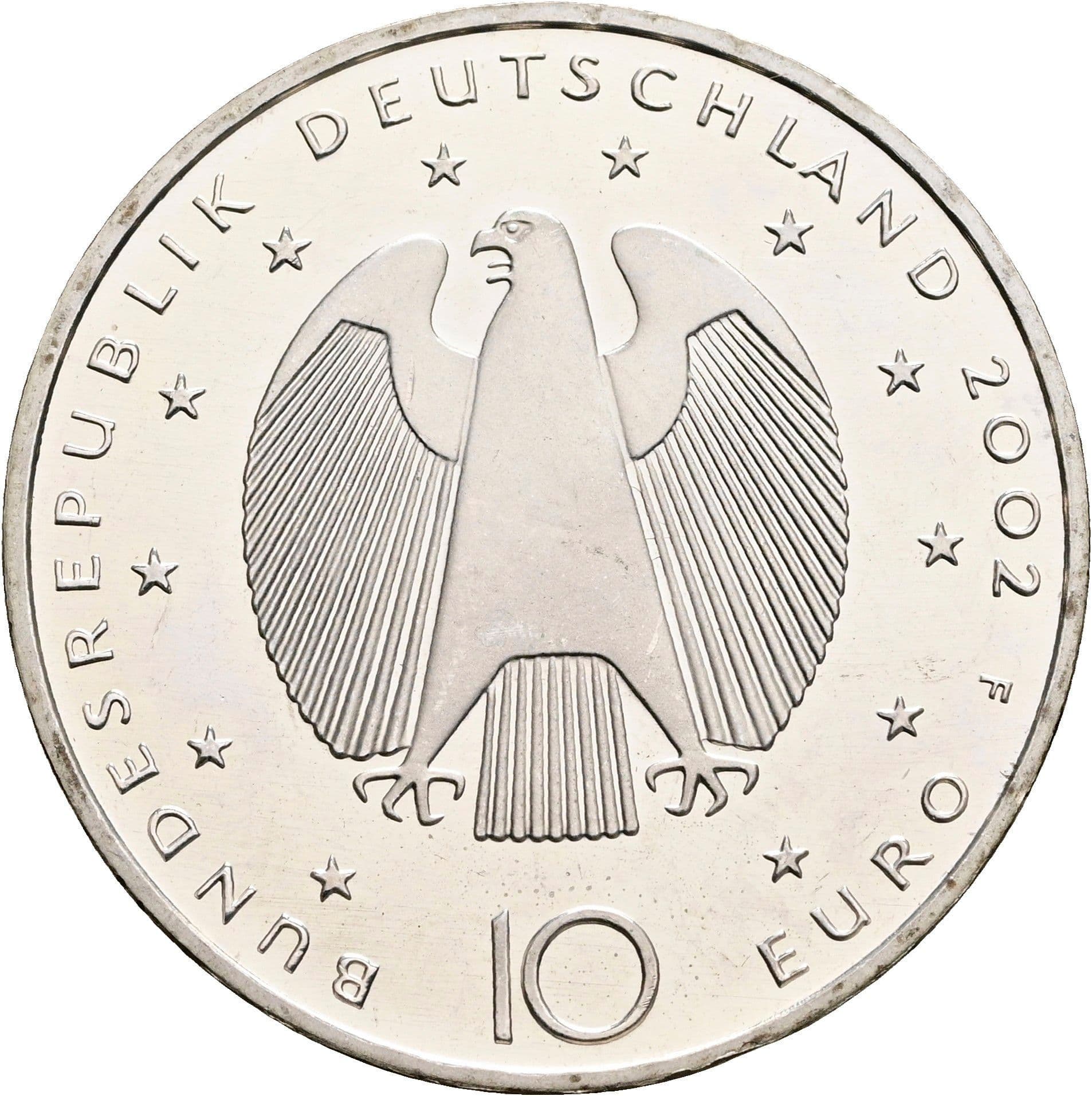 10 Euro 2002 F – Rückseite