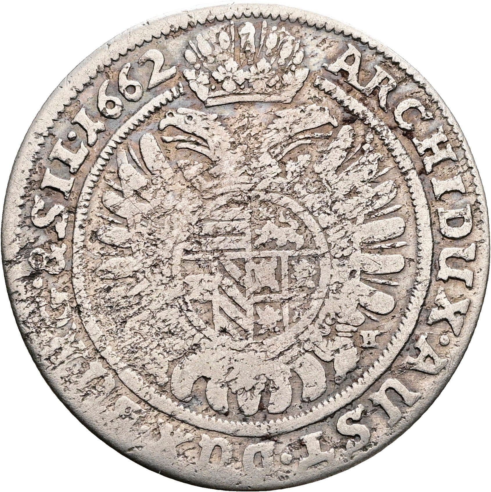 15 Kreuzer Leopold I. 1657-1705 Breslau 1662 – Rückseite