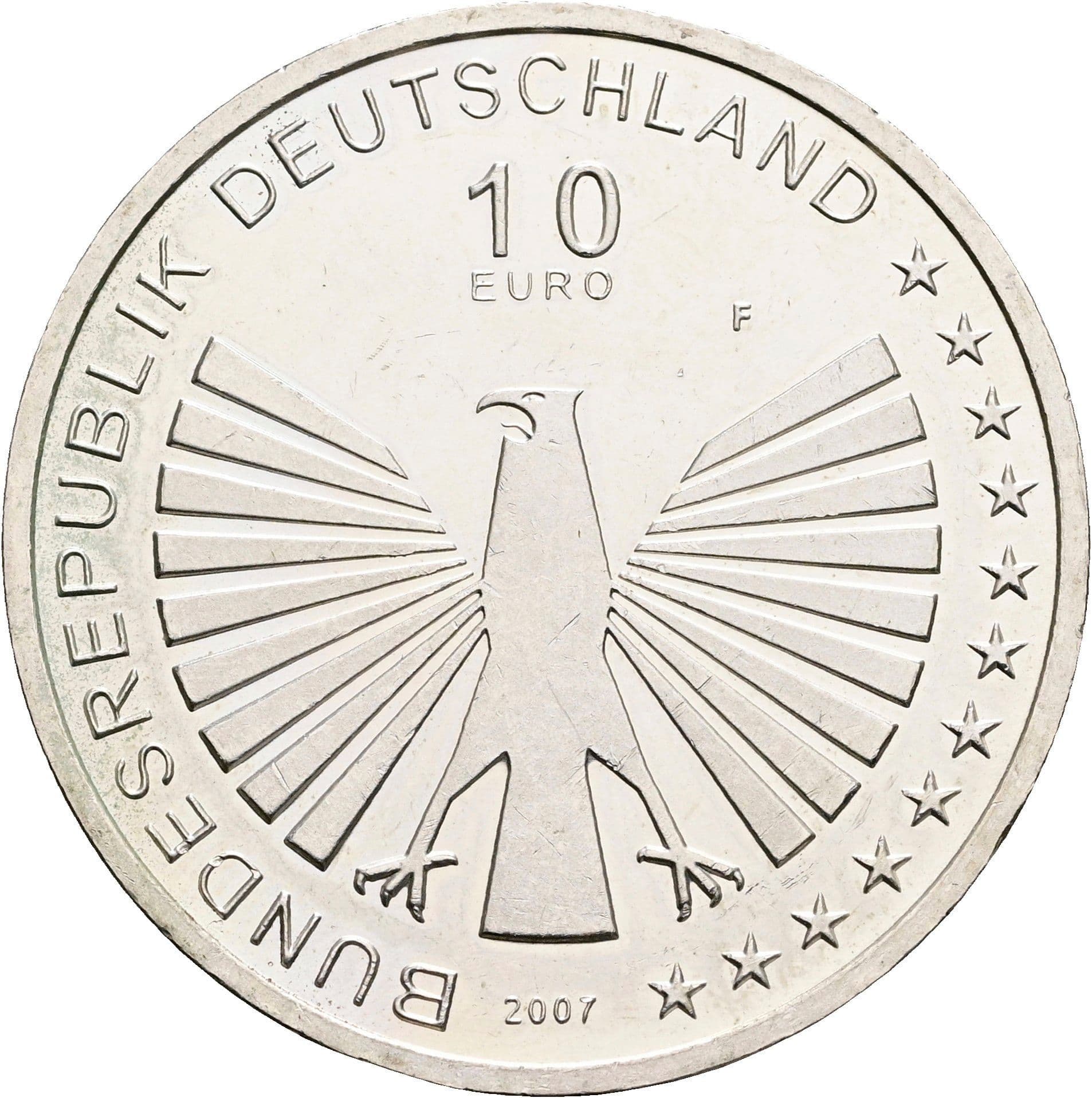 10 Euro 2007 F – Rückseite