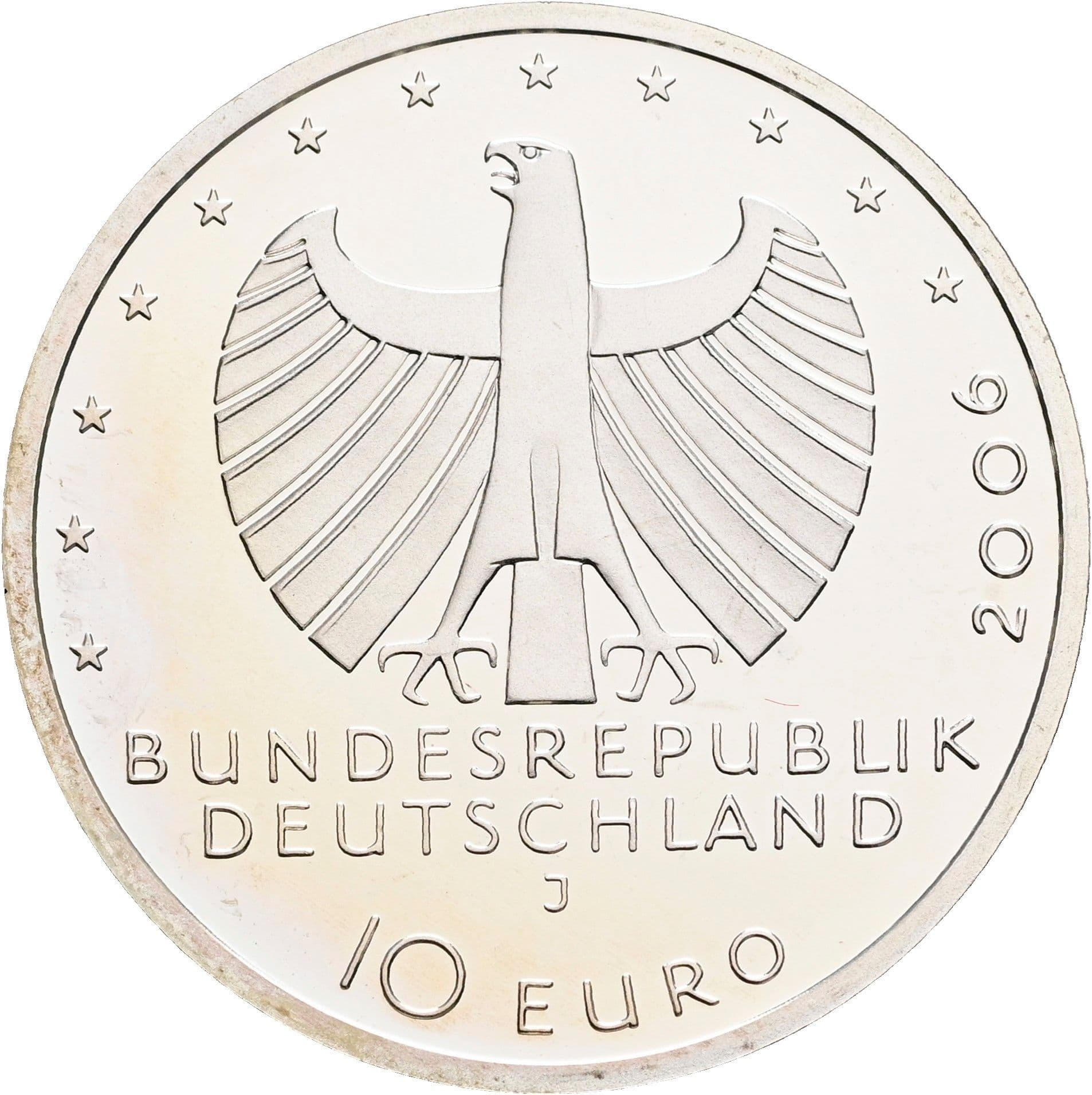 10 Euro 2006 J – Rückseite
